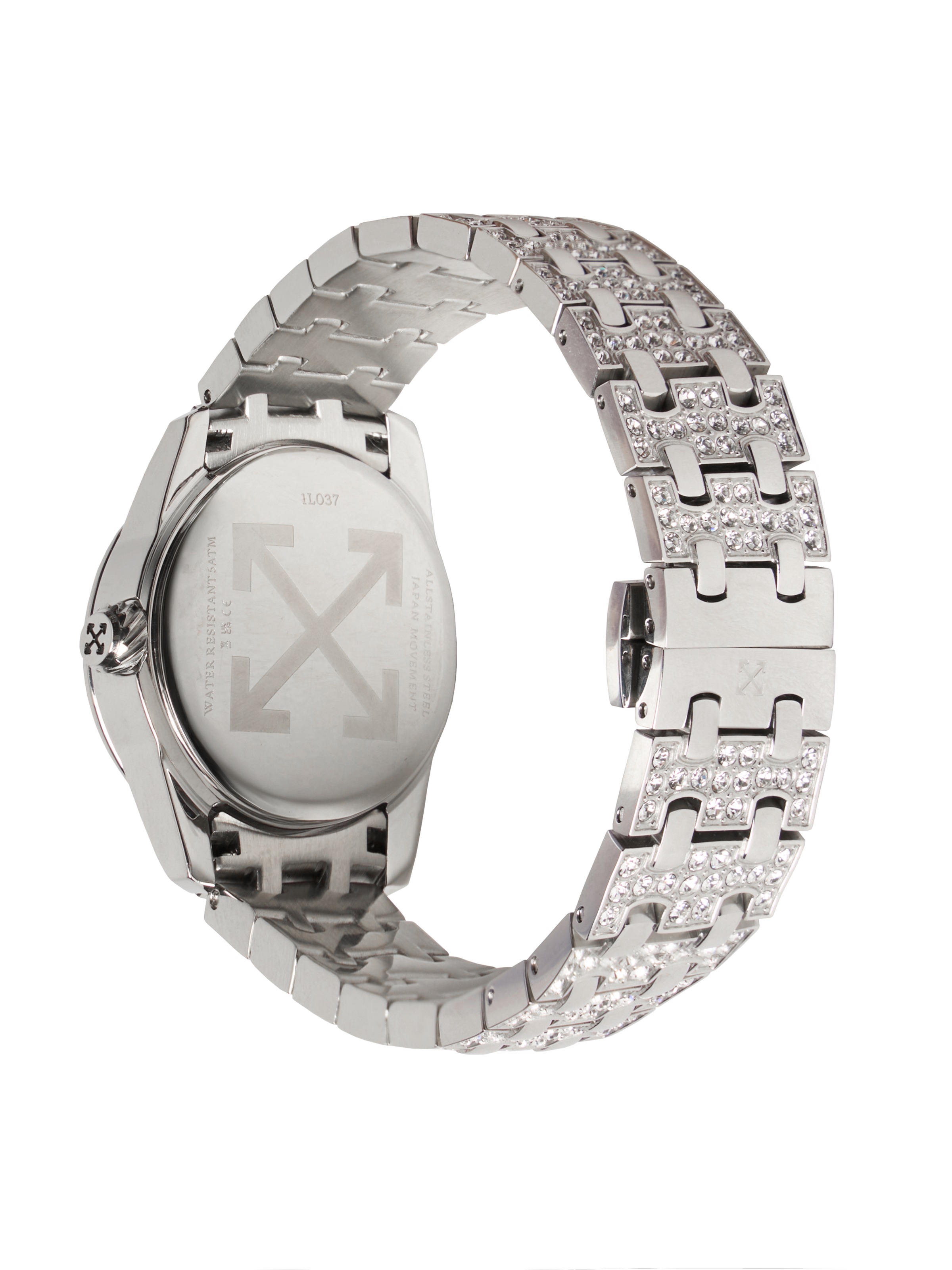 OFF-WHITE Quarzuhr »DISCREET« Armbanduhr, Damenuhr, Edelstahlarmband, analog, Tag