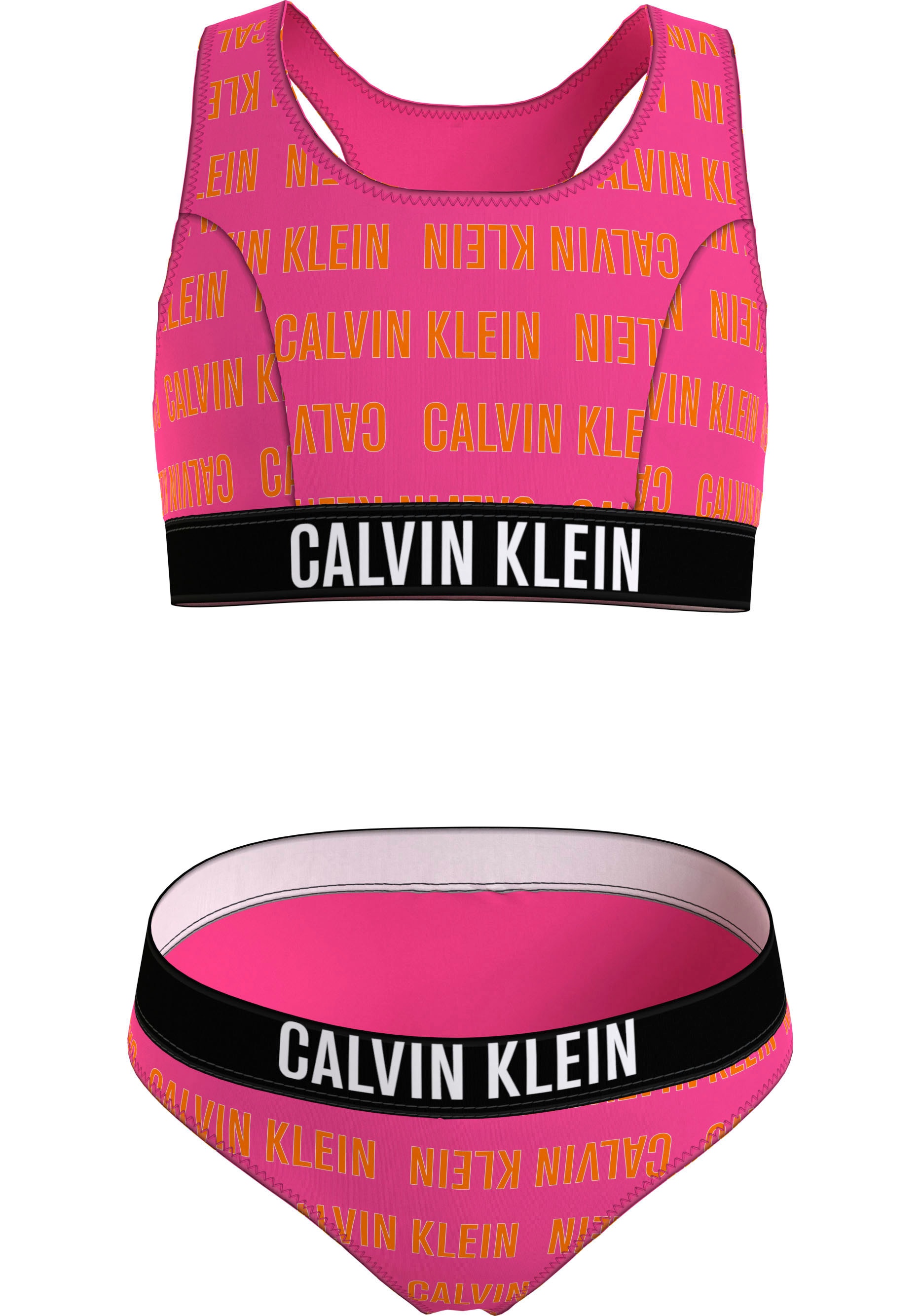 Calvin Klein Swimwear Bustier-Bikini "BRALETTE BIKINI SET-PRINT"