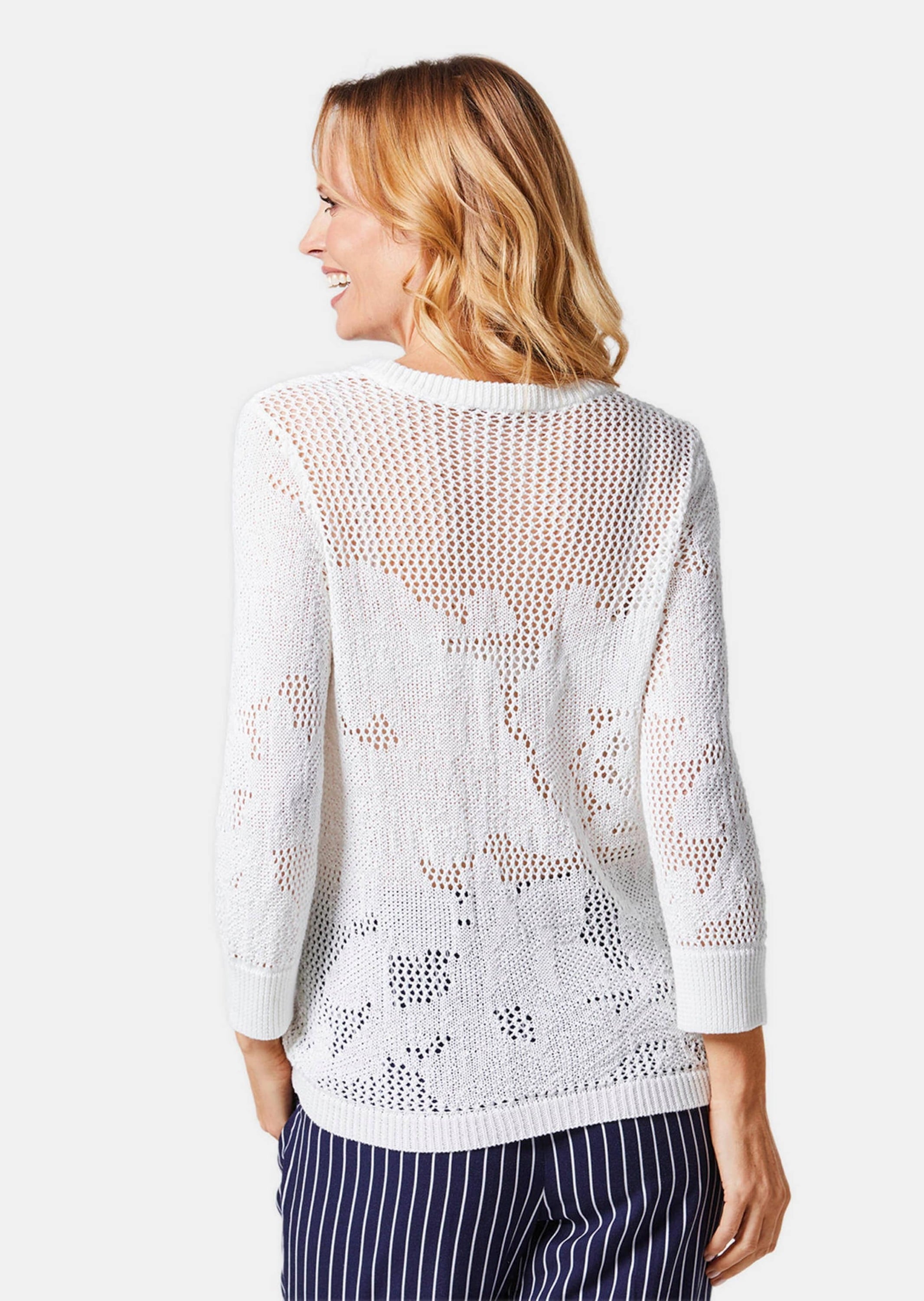 GOLDNER Rundhalspullover »Pullover Pullover im Baumwoll-Mix«