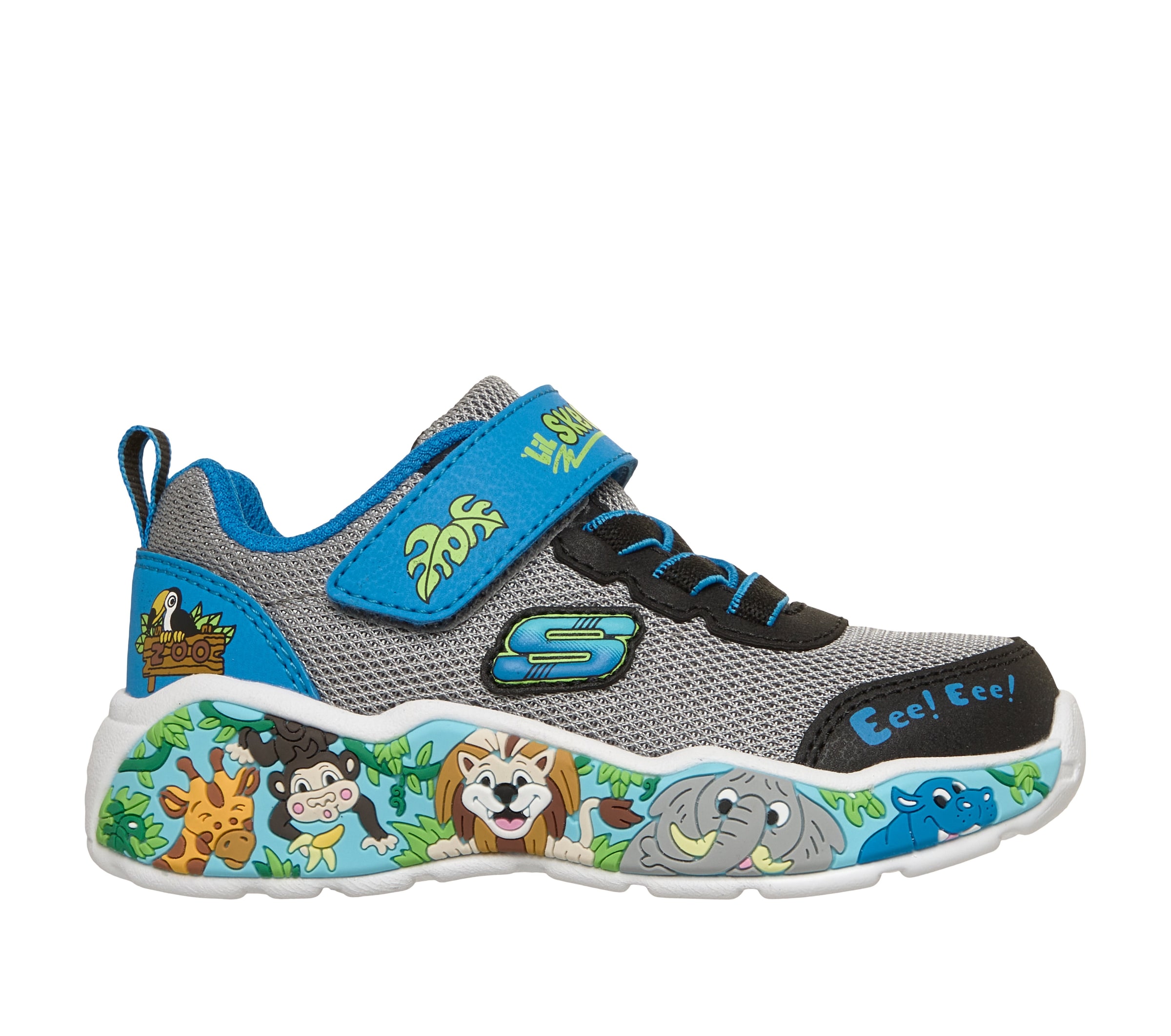 Skechers Lauflernschuh »PLAY SCENE«  Freizeitschuh mit bedruckter Sohle, Größenschablone zum Download