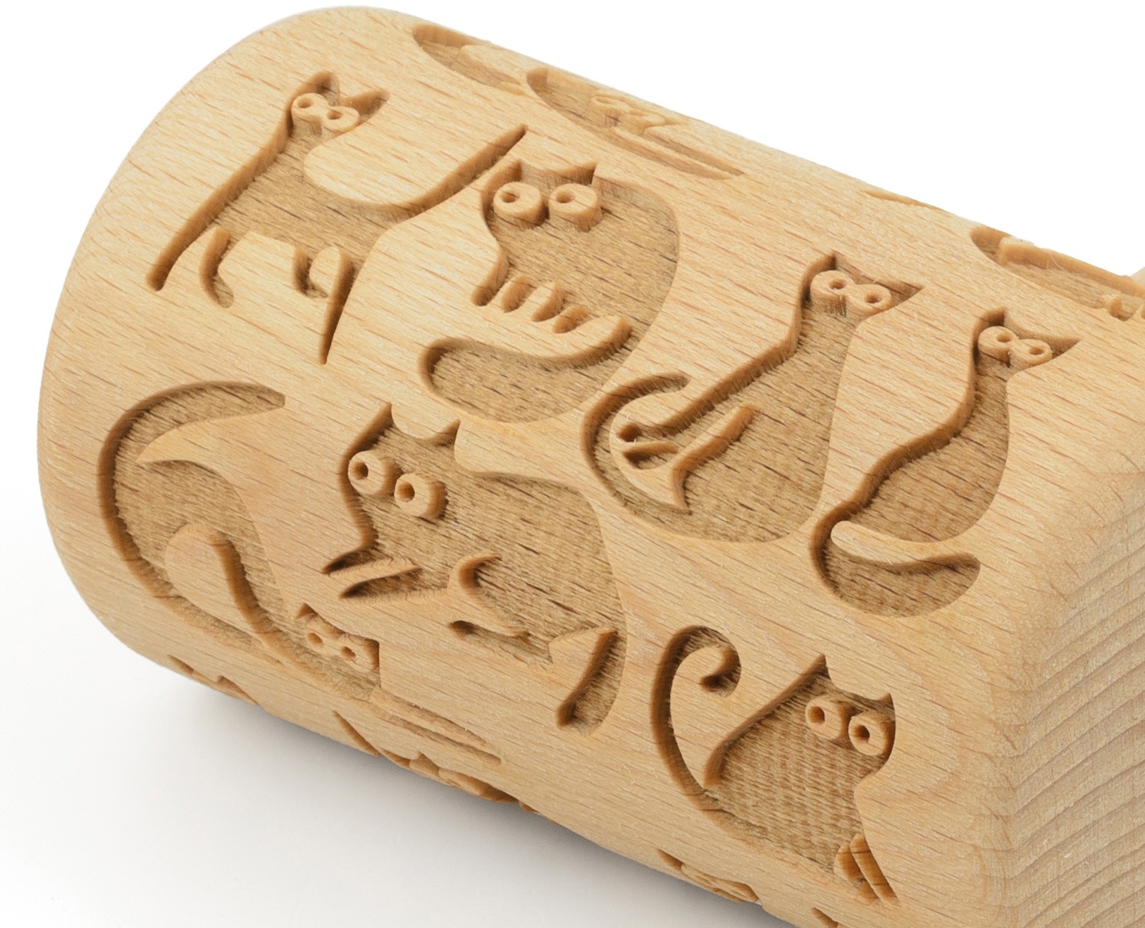 folkroll Teigroller »3D-Motiv-Teigrolle«, Katzen