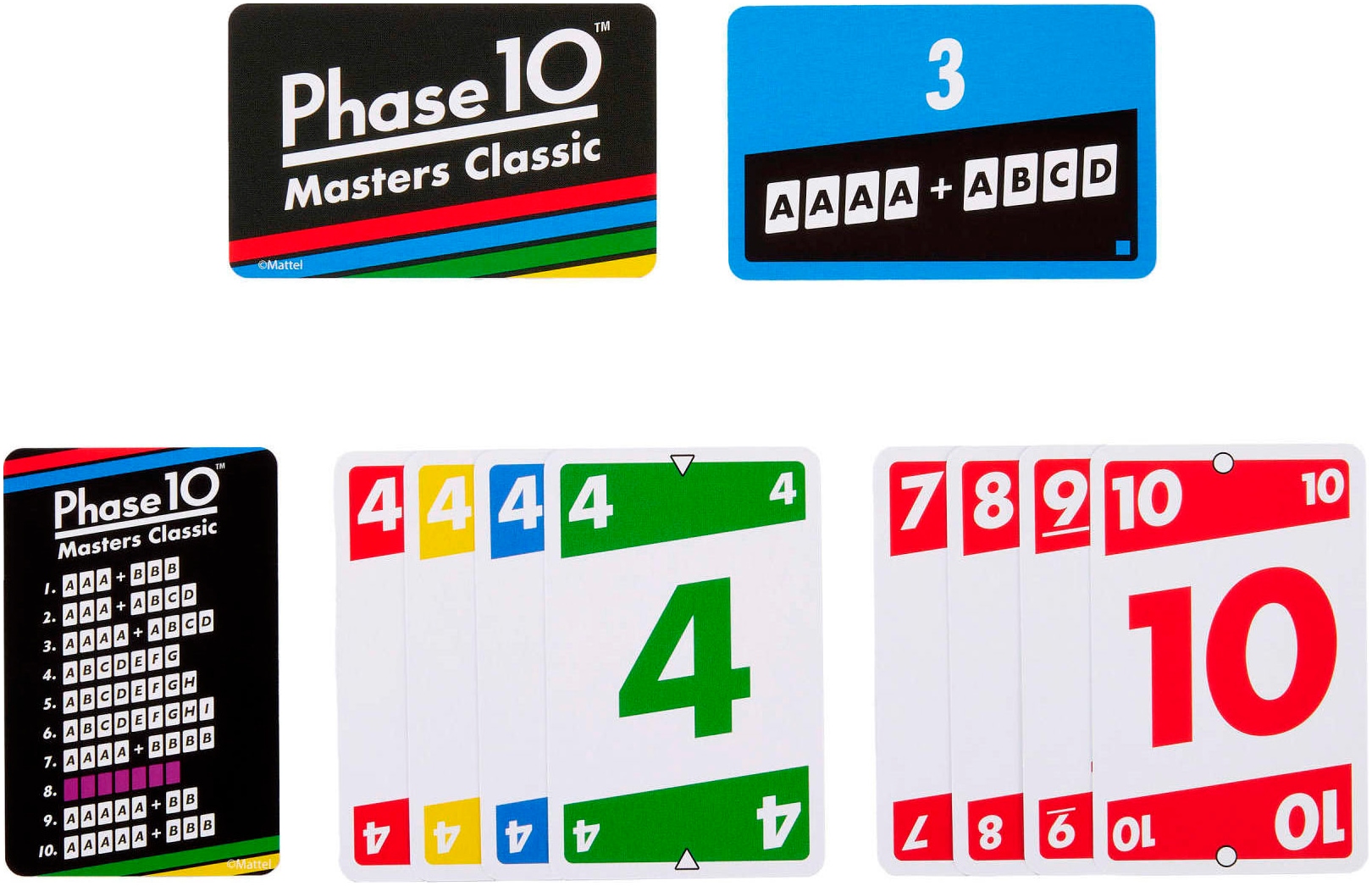 Mattel games Spiel »Phase 10 Masters Classic«