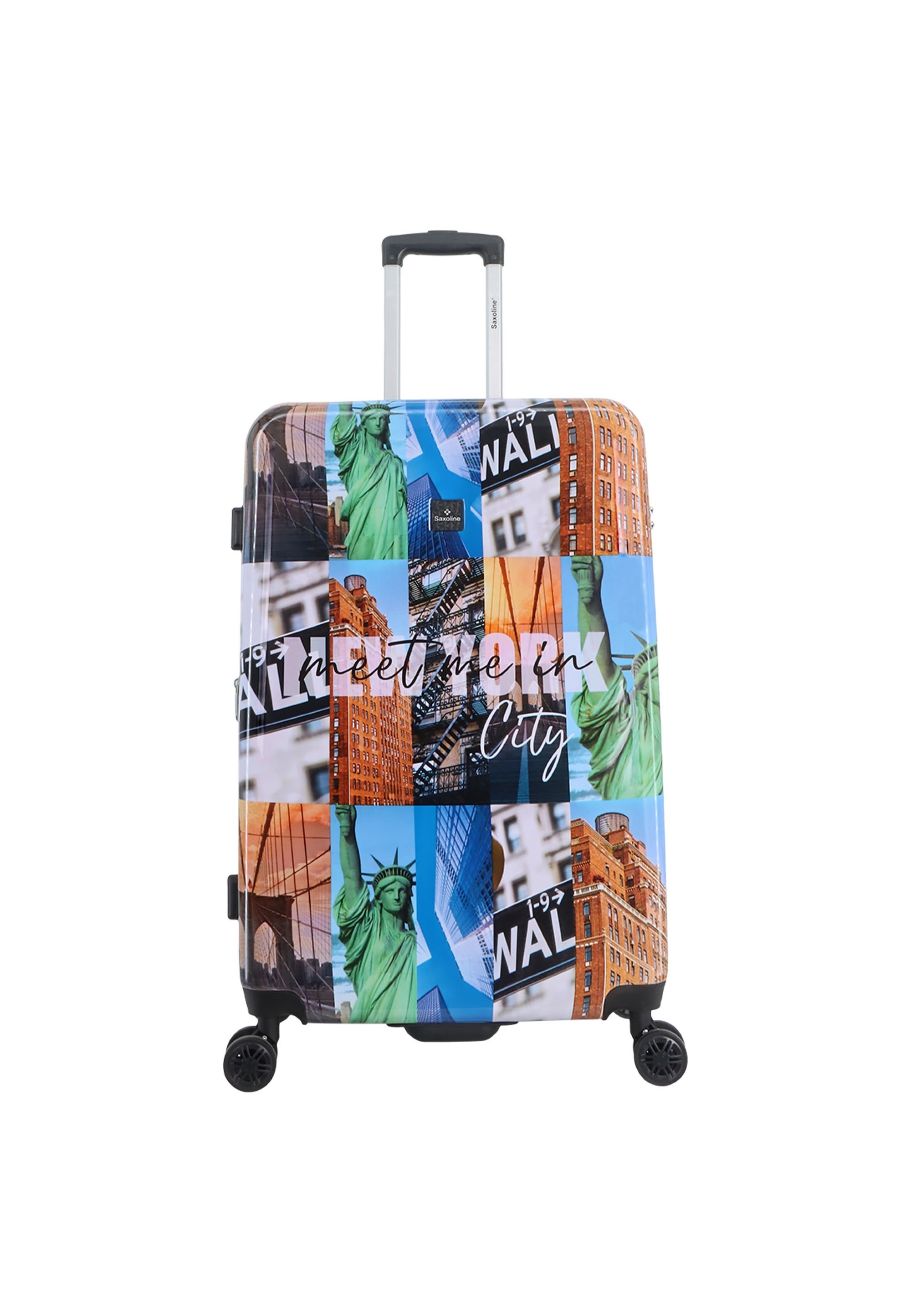 SAXOLINE Koffer "New York City", bunt, Koffer, aus ABS/PC-Material