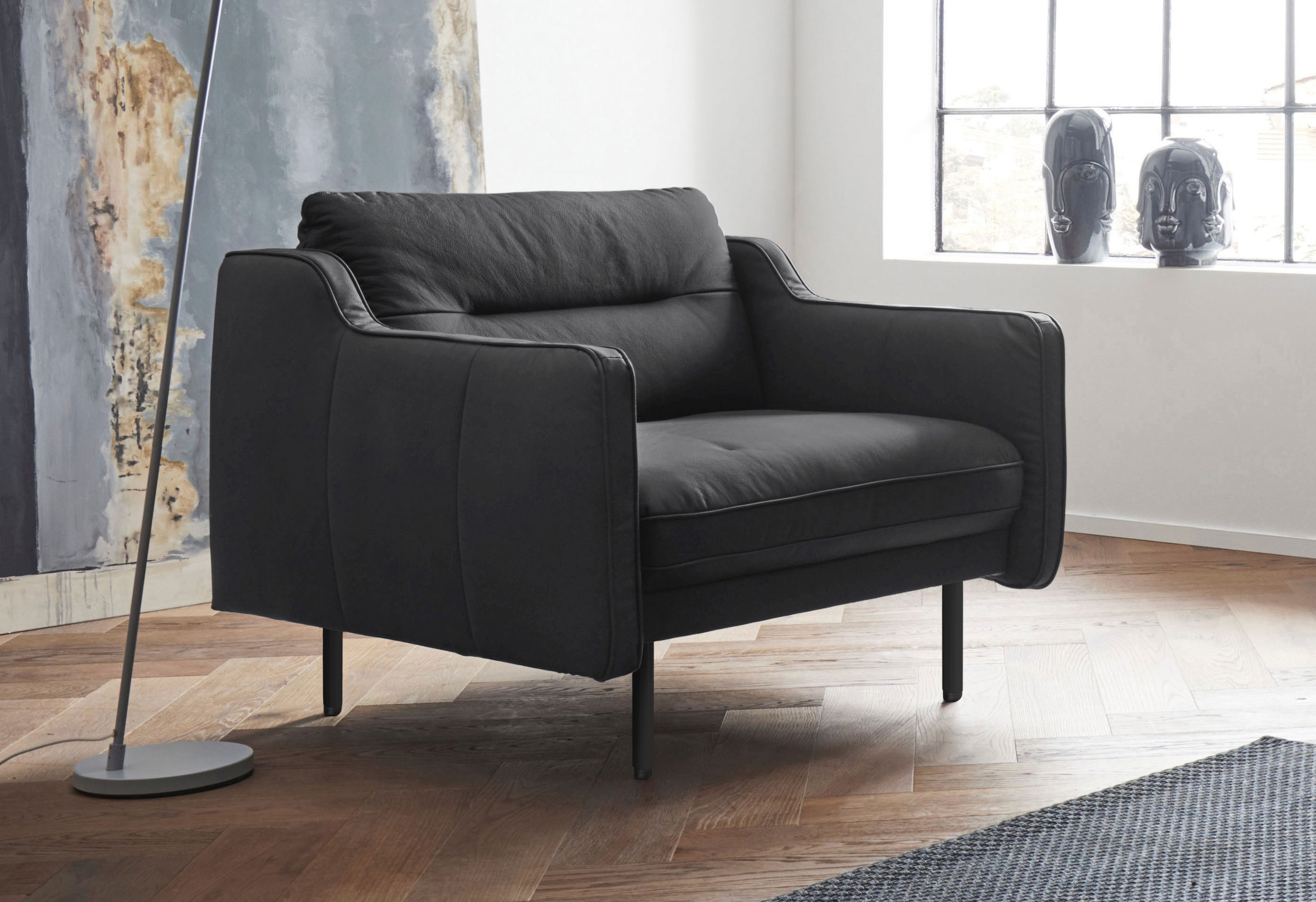 Home affaire Sessel "Nordfyn" edles Design in 3 Bezugsqualitäten, Design by günstig online kaufen