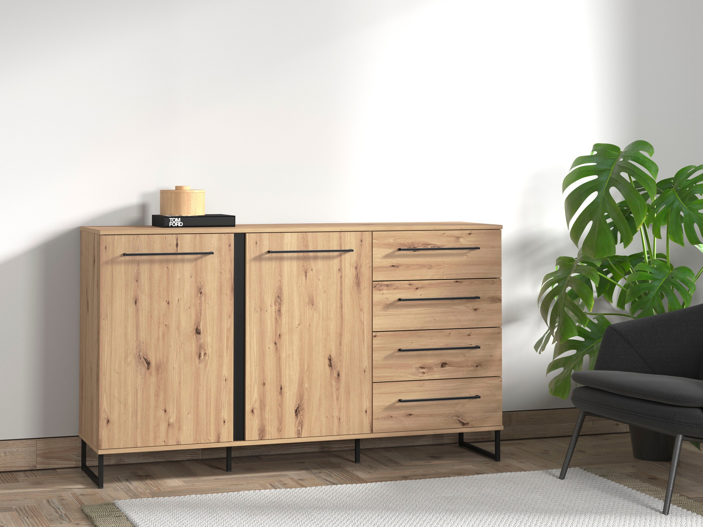 INOSIGN Sideboard »Sardinia«, Kommode, Breite ca. 159 cm