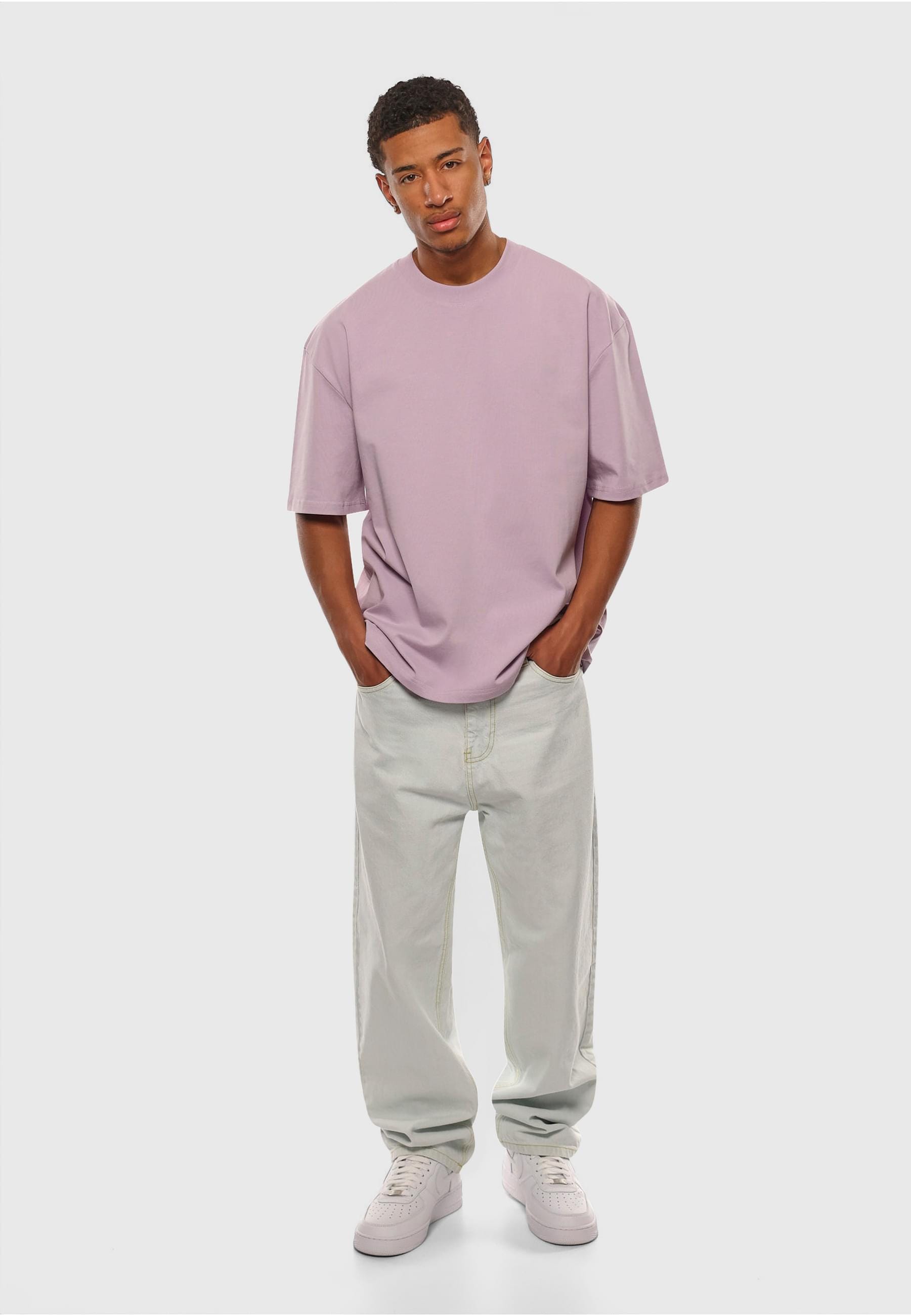 Dropsize T-Shirt »Dropsize Herren Heavy Oversize Metal Patch Basic T-Shirt«, (1 tlg.)