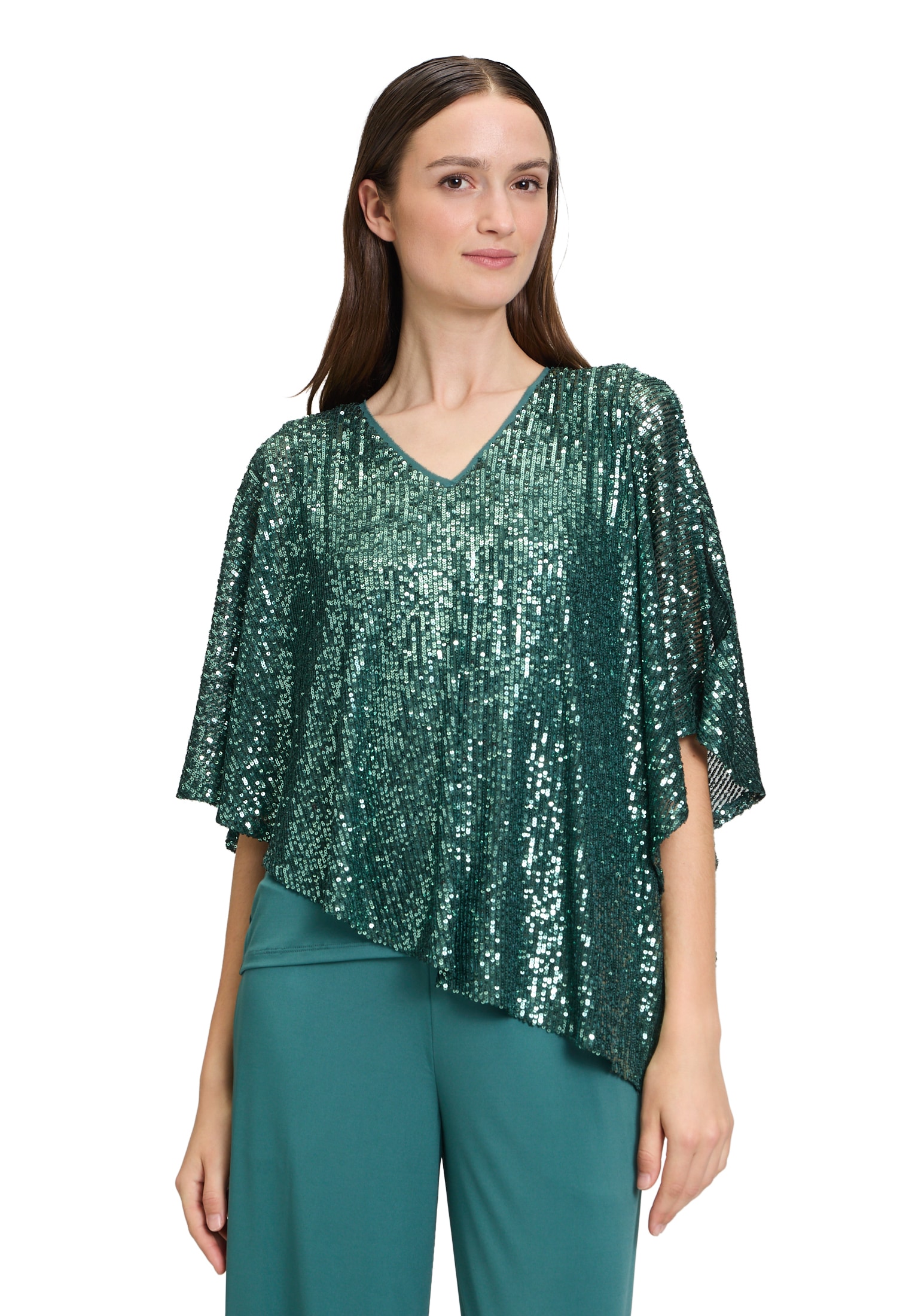 Vera Mont Shirtbluse "Damen Blusenshirt mit Pailletten" günstig online kaufen