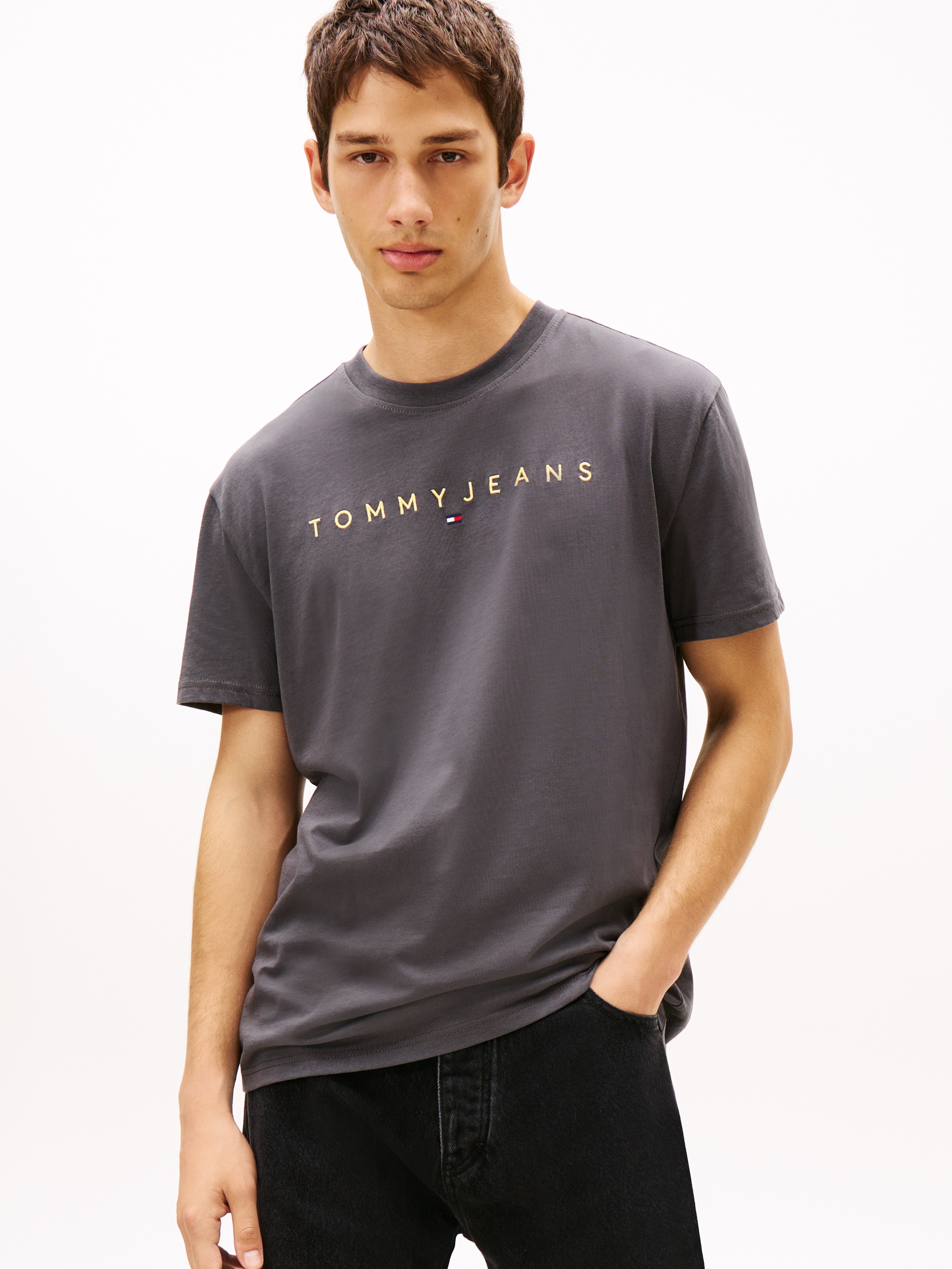 Tommy Jeans "TJM REG LINEAR LOGO TEE EXT" günstig online kaufen