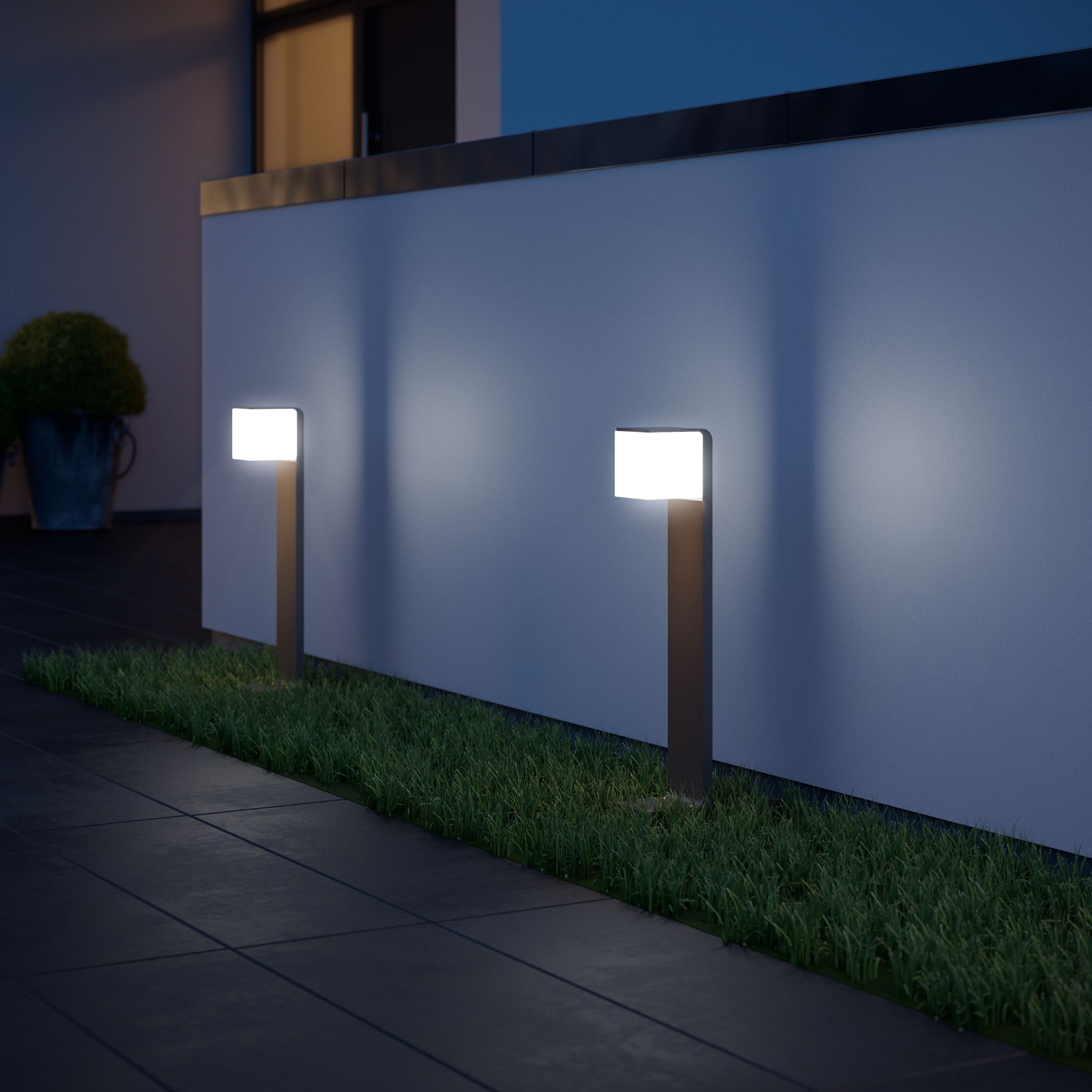 steinel LED Außen-Stehlampe »GL 80 SC SI«, 160° Bewegungsmelder, Smart  Home,Bluetooth,Weg-Pollerleuchte kaufen | BAUR
