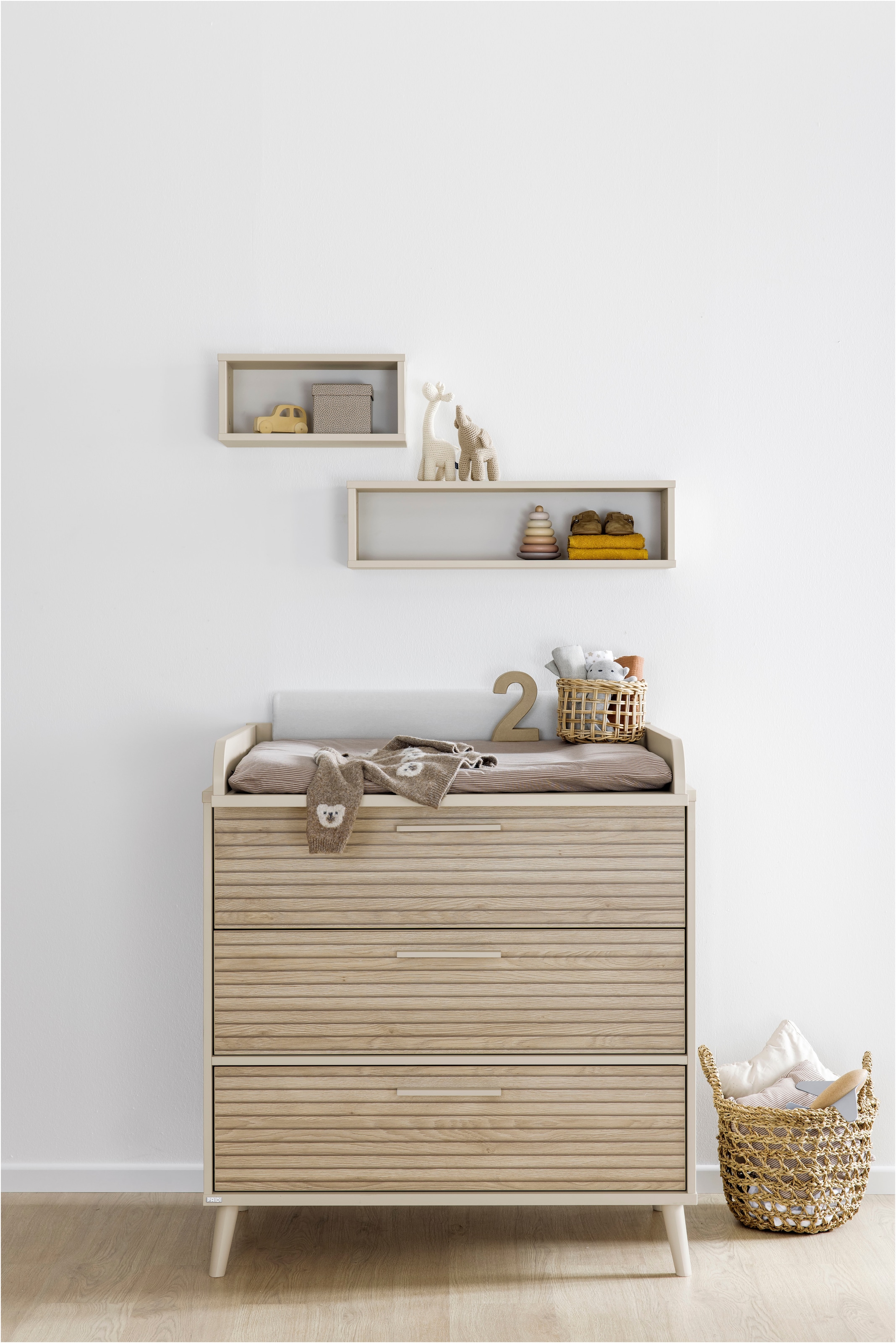 PAIDI Wickelkommode "EEFJE in Beige, 3 Schubladen mit Soft-Close, verschied günstig online kaufen