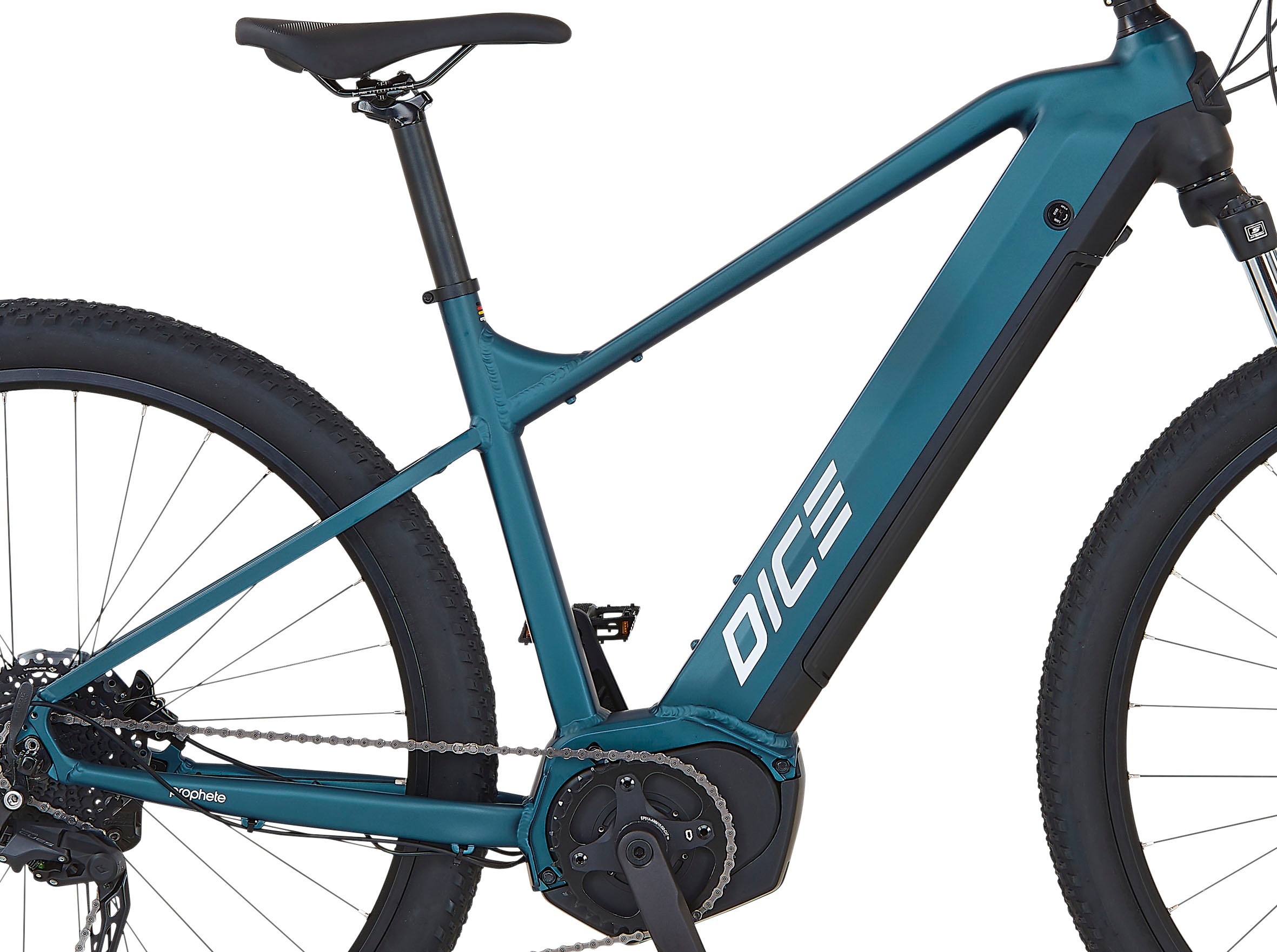 Prophete E-Bike »Dice 3.8«, 10 Gang, Shimano, Cues, Mittelmotor 250 W