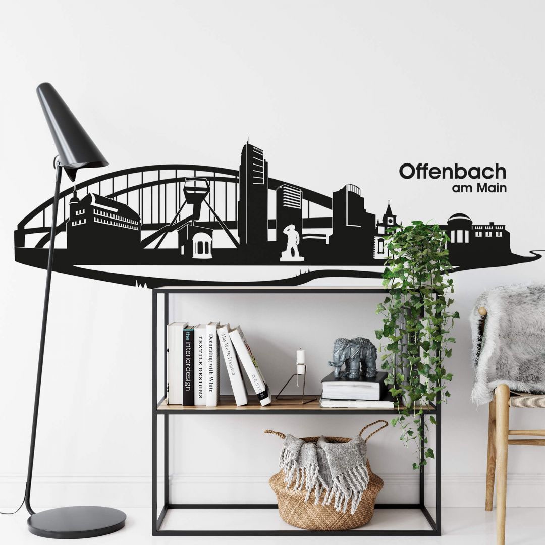 Wandtattoo Wall-Art BAUR Offenbach Skyline St.) | bestellen (1 »Stadt 120cm«,