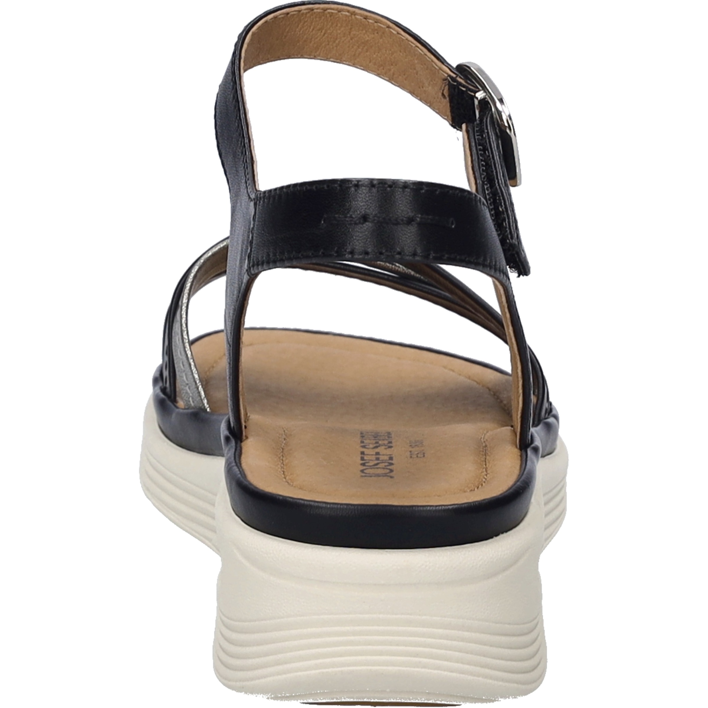 Sandale JOSEF SEIBEL "Sevran 02, schwarz-kombi", Damen, Gr. 36, schwarz (schwarz, kombi), Obermaterial: 100% Rindsleder Leather cow., Schuhe Sandale 3