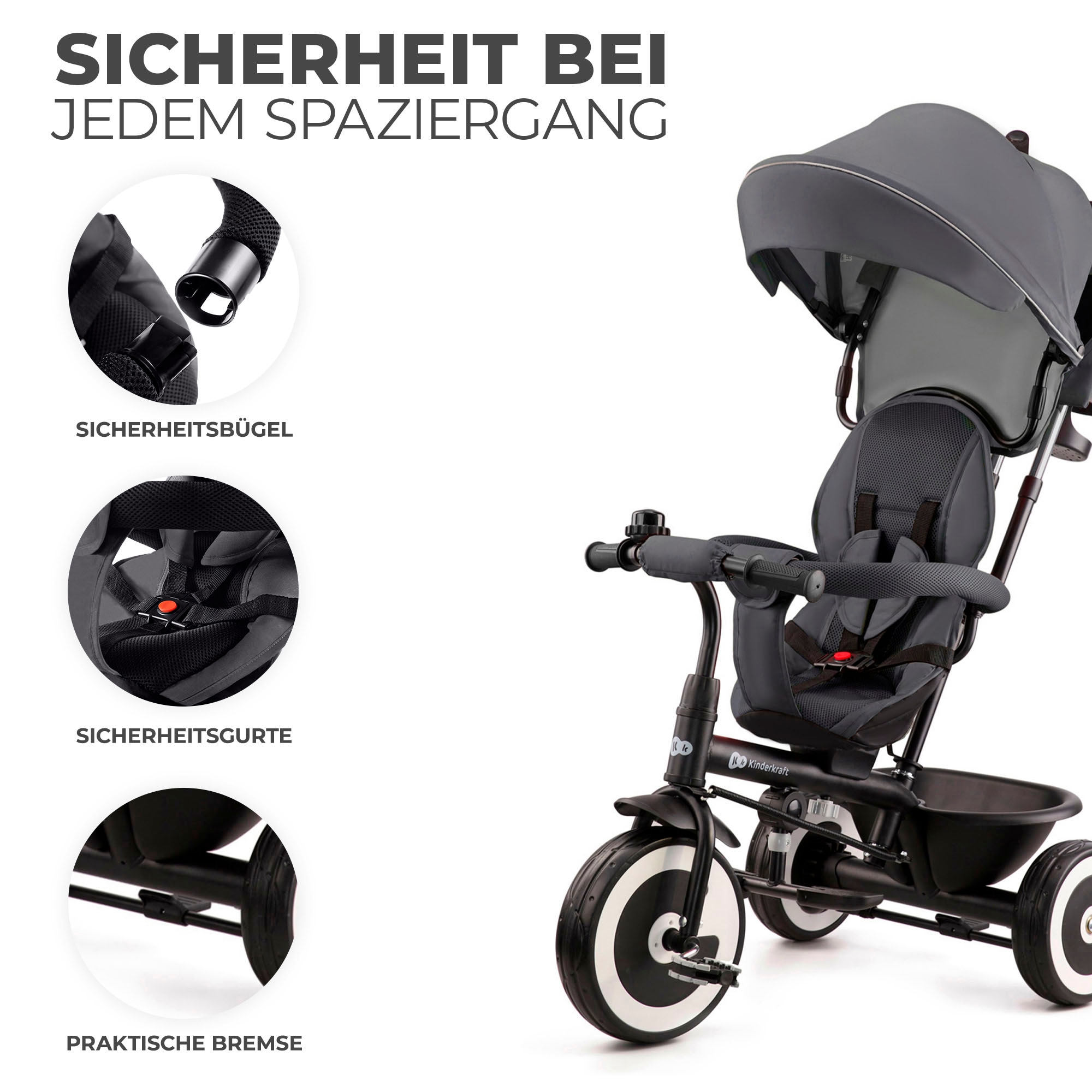 Kinderkraft Dreirad »ASTON«, mitwachsend