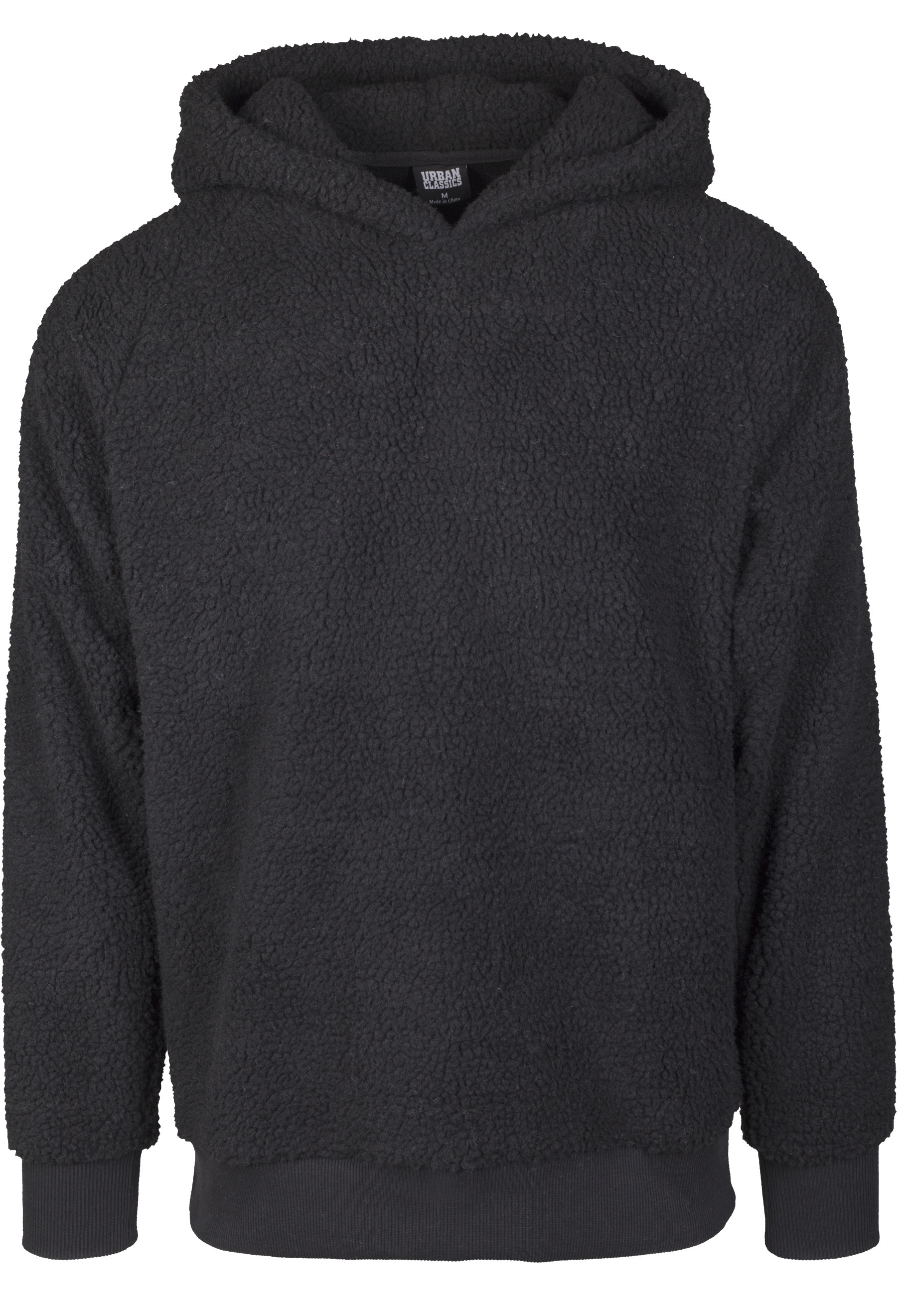 URBAN CLASSICS Rundhalspullover »Urban Classics Herren Sherpa Hoody« 1 Stk.