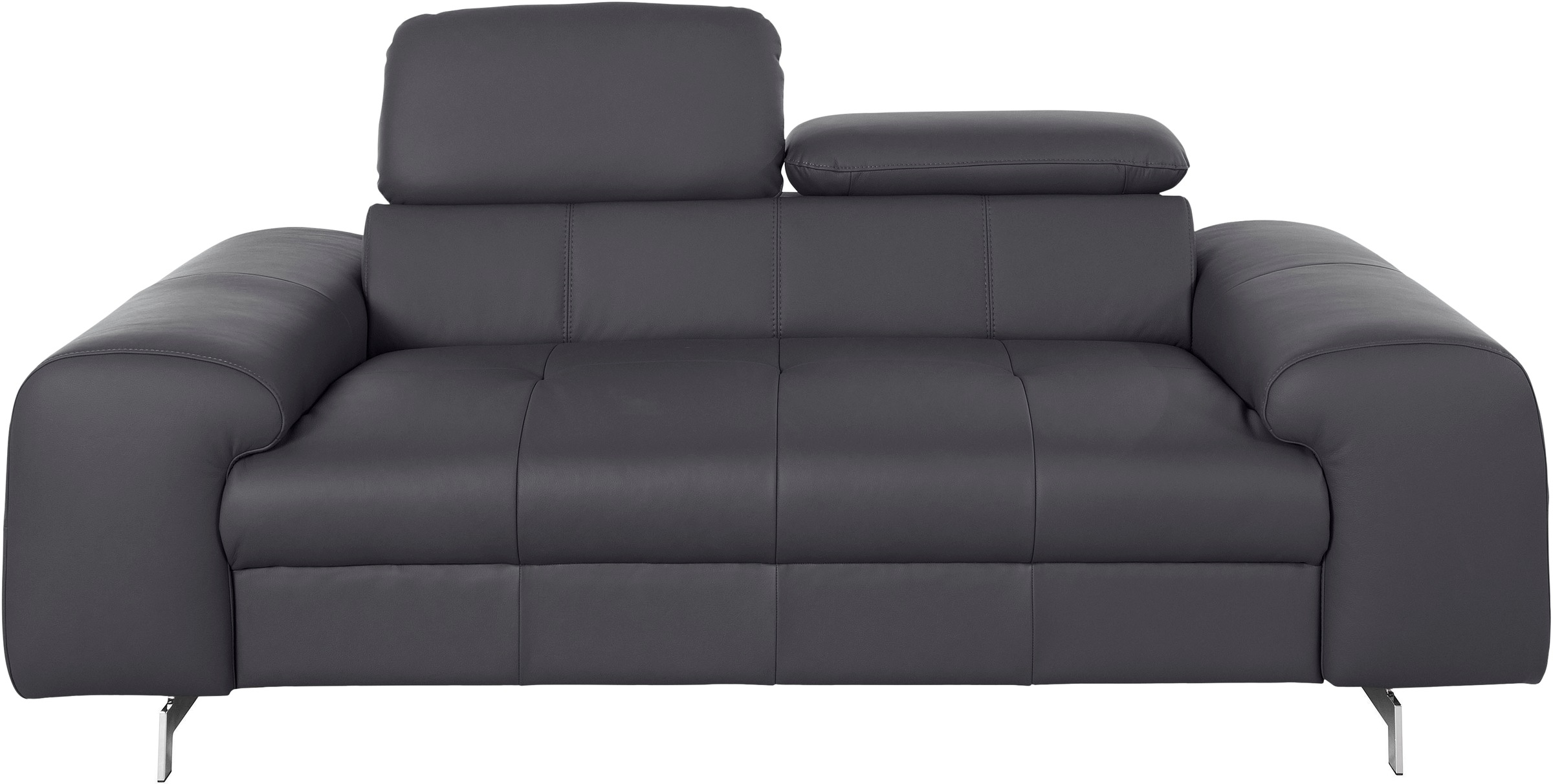 COTTA 2-Sitzer »Chef«, Big-Sofa mit Kopfteilverstellung, edle Metallkufen