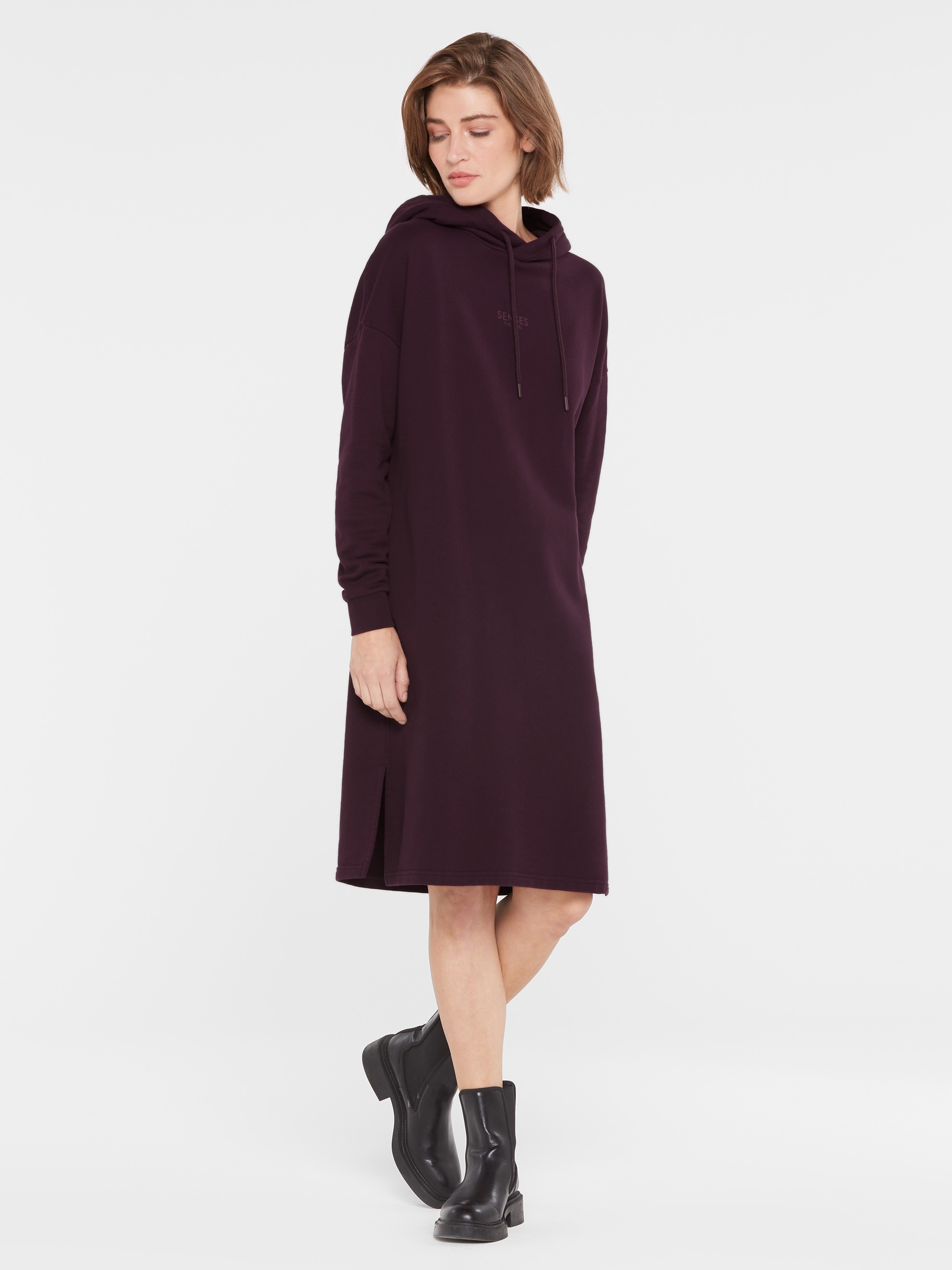 SENSES.THE LABEL Sweatkleid Ohne Taschen aus Baumwolle