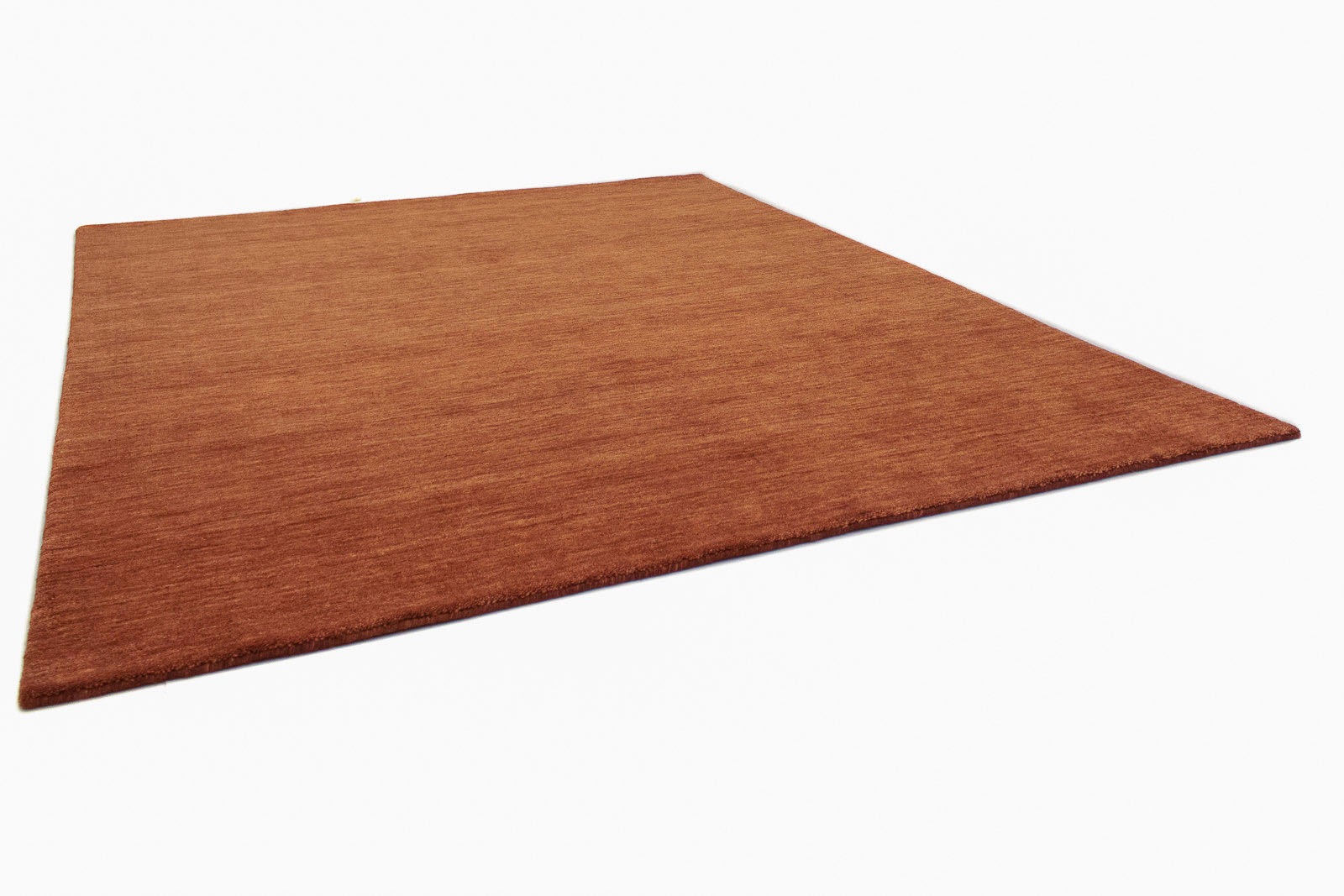 morgenland Wollteppich »Uni - Gabbeh Teppich - Softy«, rechteckig, 1,6 mm Höhe, Gabbeh Optik, Uni Farben, reine Wolle, sehr weicher Flor, Wohnzimmer