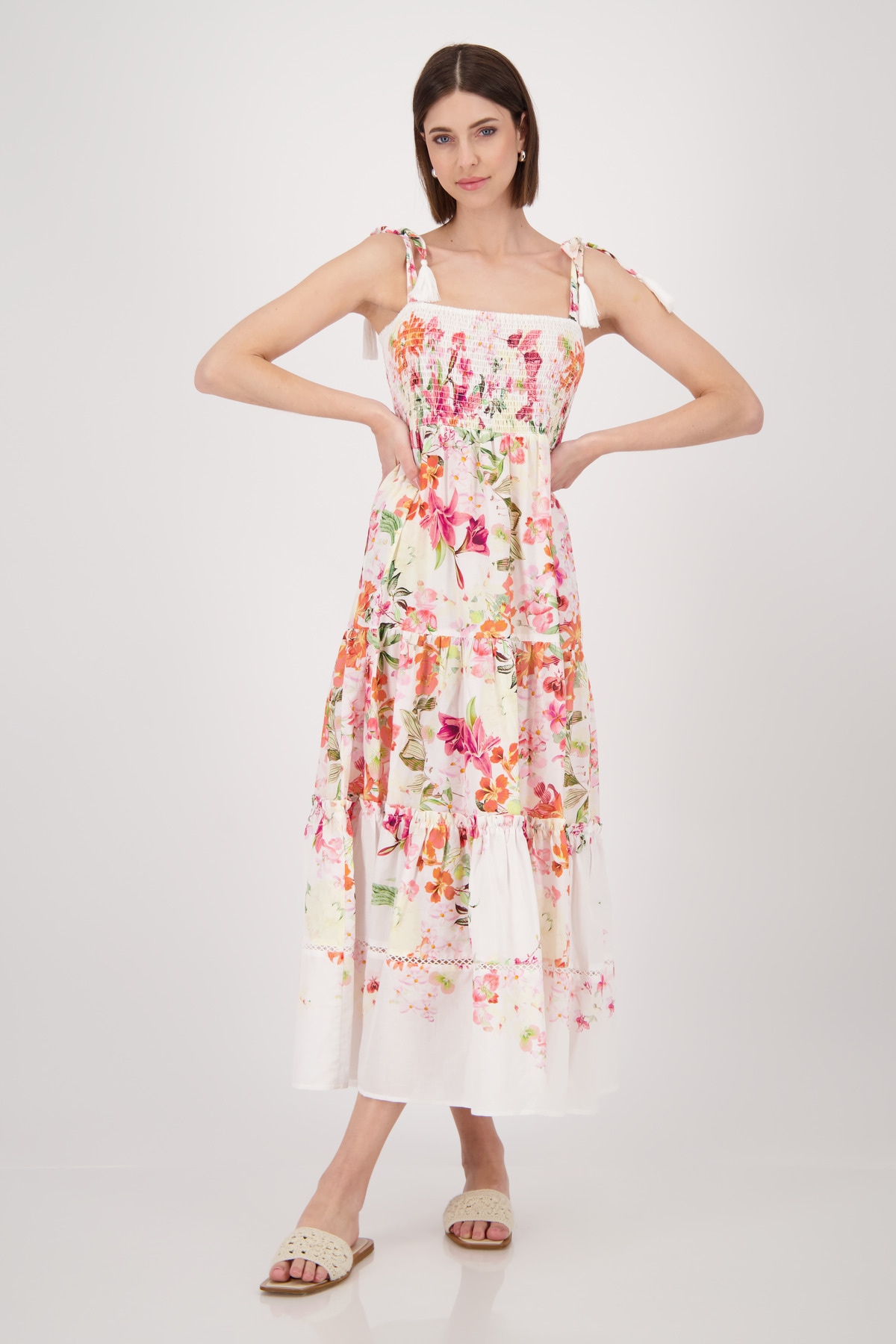 Monari Maxikleid, mit Blumenprint günstig online kaufen