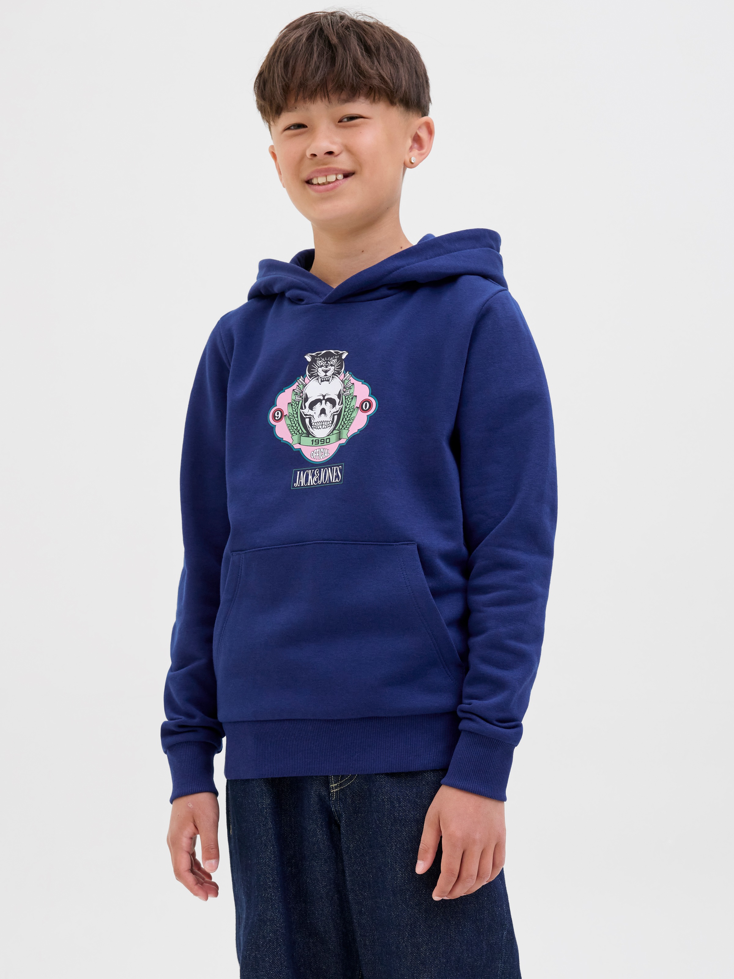 Jack & Jones Junior Kapuzensweatshirt »JORSKULL NATURE SWEAT HOOD SN JNR«
