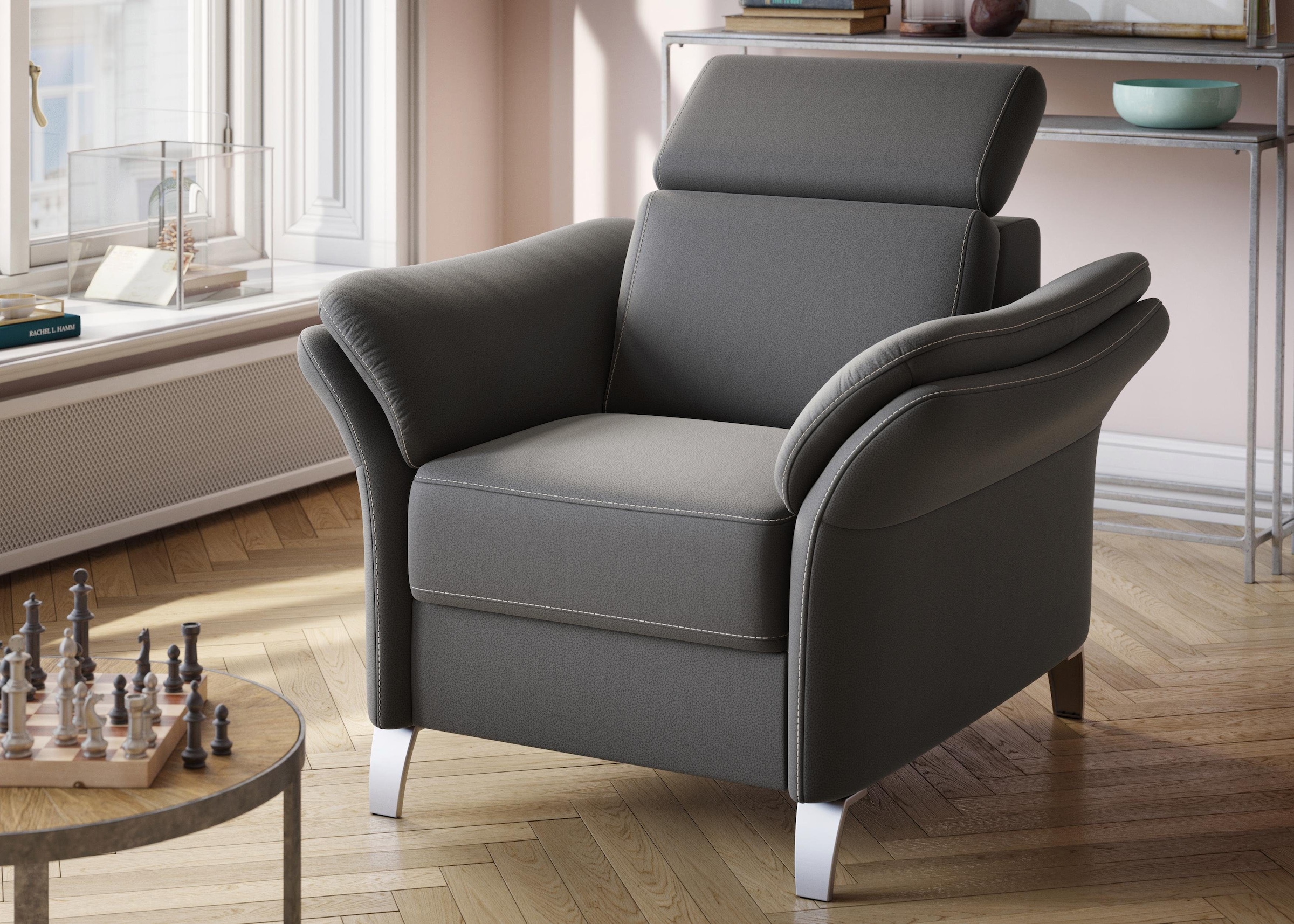 sit&more Sit&more Sessel »Vincenzo« su Kopfteil...
