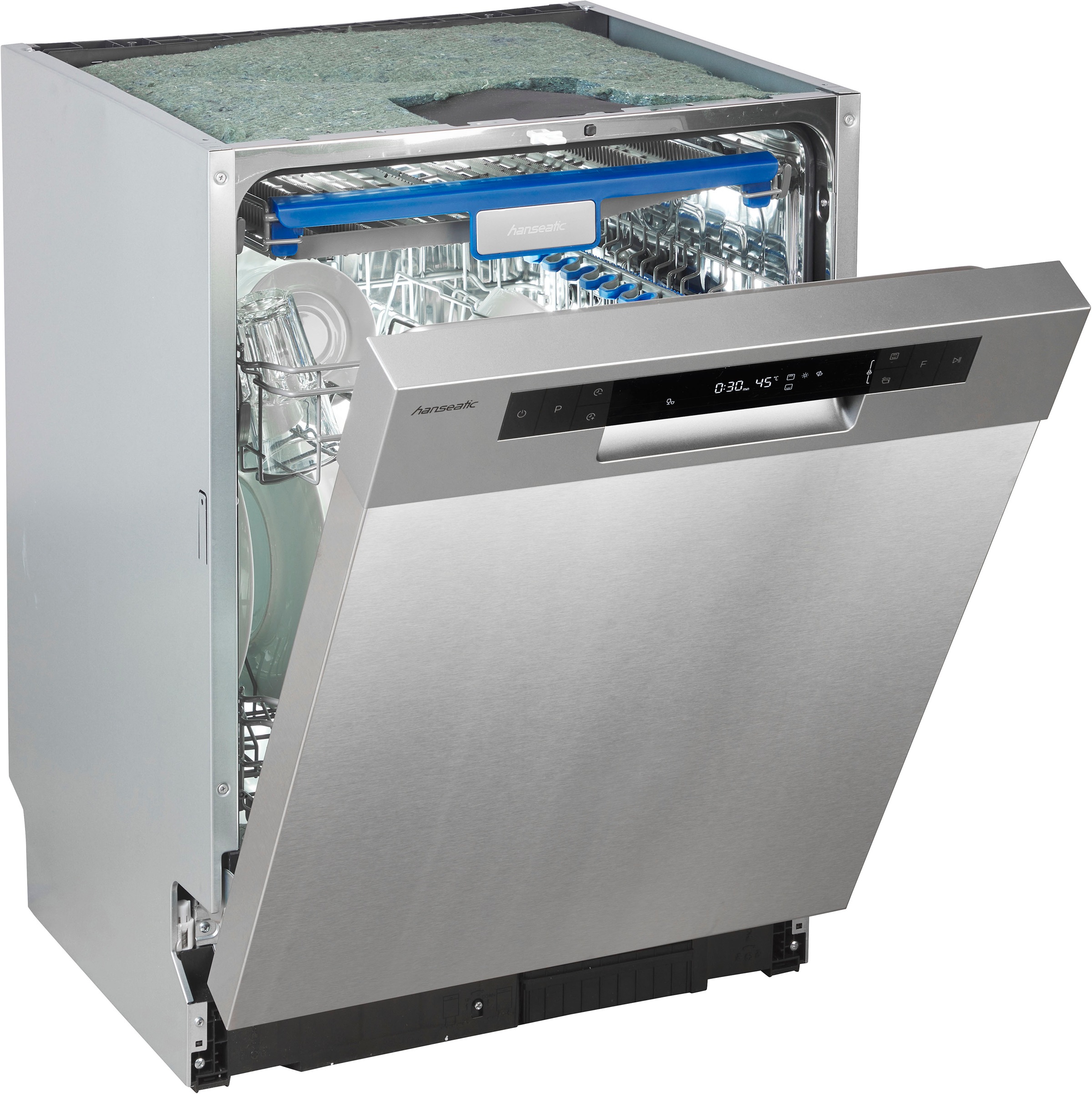 Thumbnail - Hanseatic Unterbaugeschirrspüler "HGU6082C147735TI" 14 Maßgedecke für 14 Maßgedecke, mit automatischer Türöffnung, mit 7...