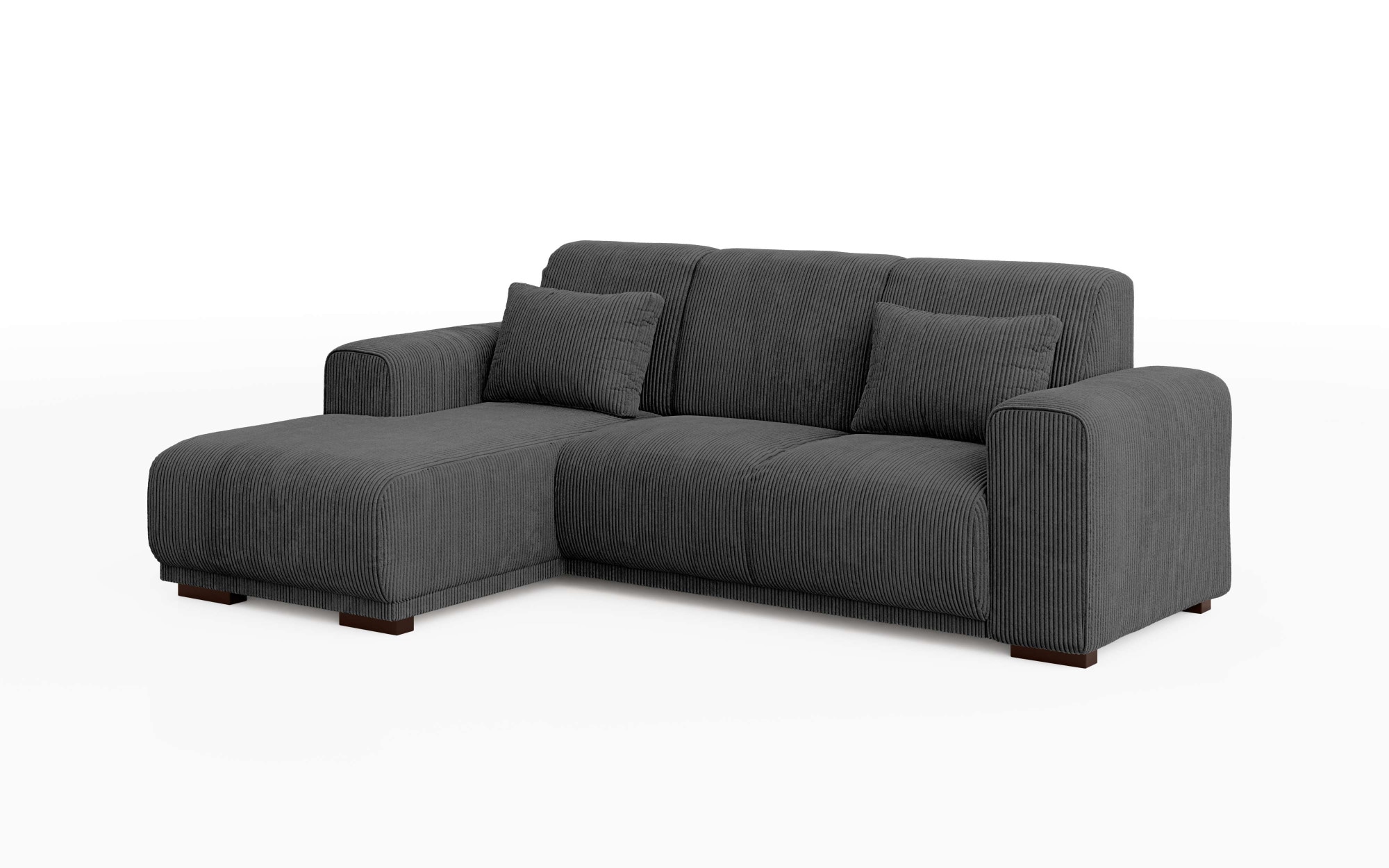 Home affaire Ecksofa »BORNHOLM L-Form mit Recamiere, Maße B/T/H: 234/162/85 cm«, Recamiere links oder rechts bestellbar, Wellenfederung, inkl. 2 Kissen