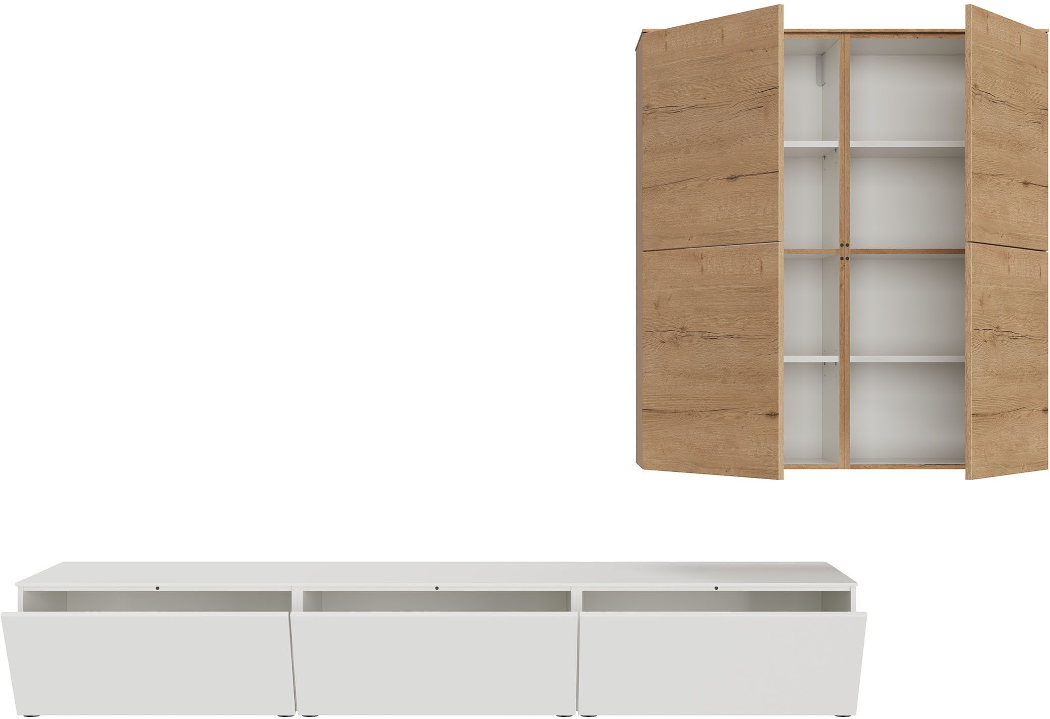 nobilia® Wohnzimmer-Set »Style, variabel montierbar«