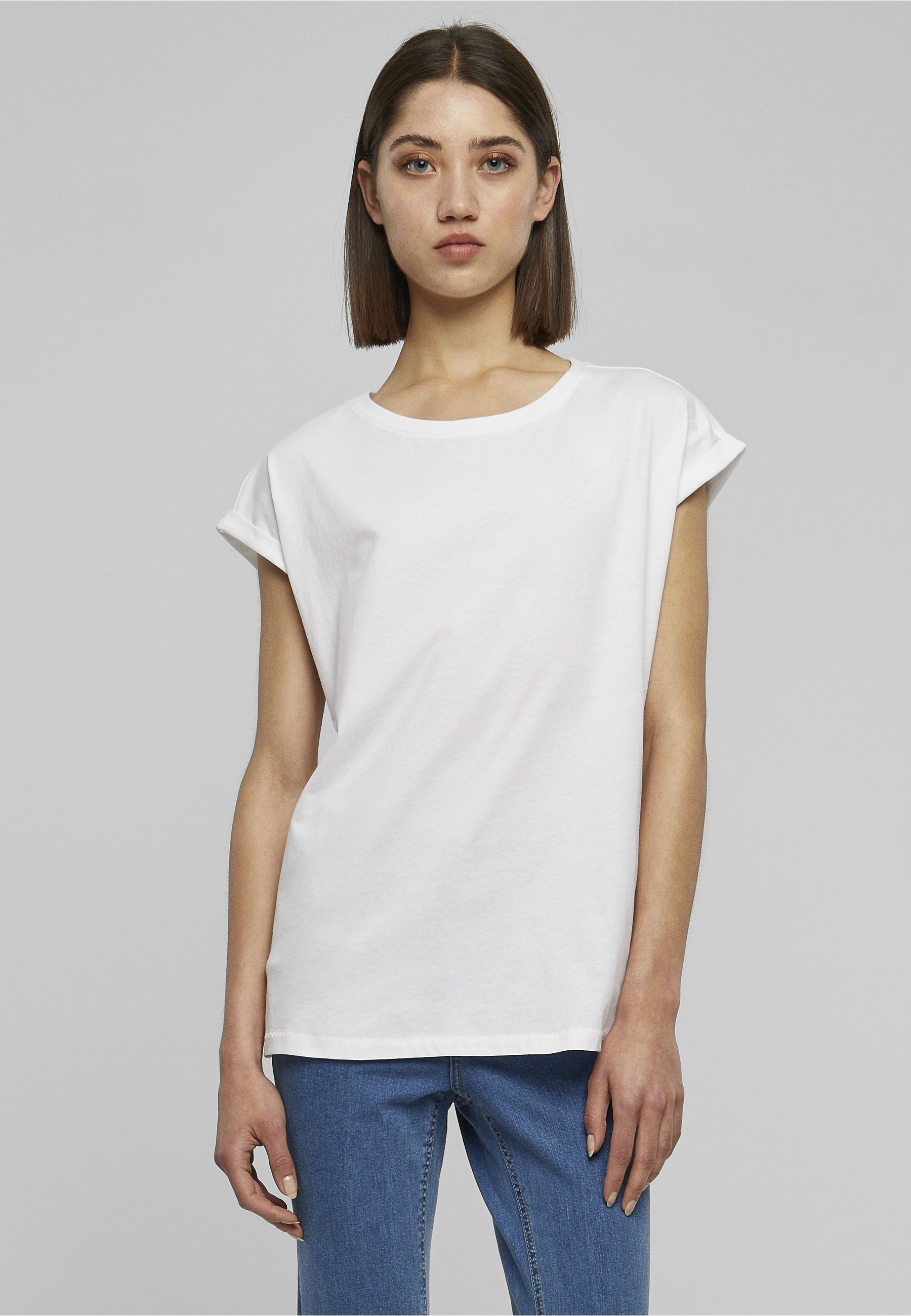 URBAN CLASSICS T-Shirt »Urban Classics Damen Ladies Extended Shoulder Tee 2-Pack« 1 Stk.