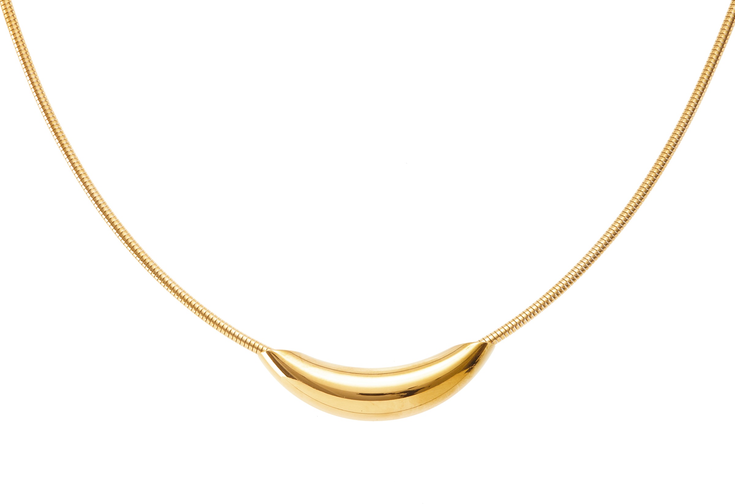 LASCANA Schlangenkette "Halskette mit Röhrchen Anhänger" Collier mit Goldbe günstig online kaufen