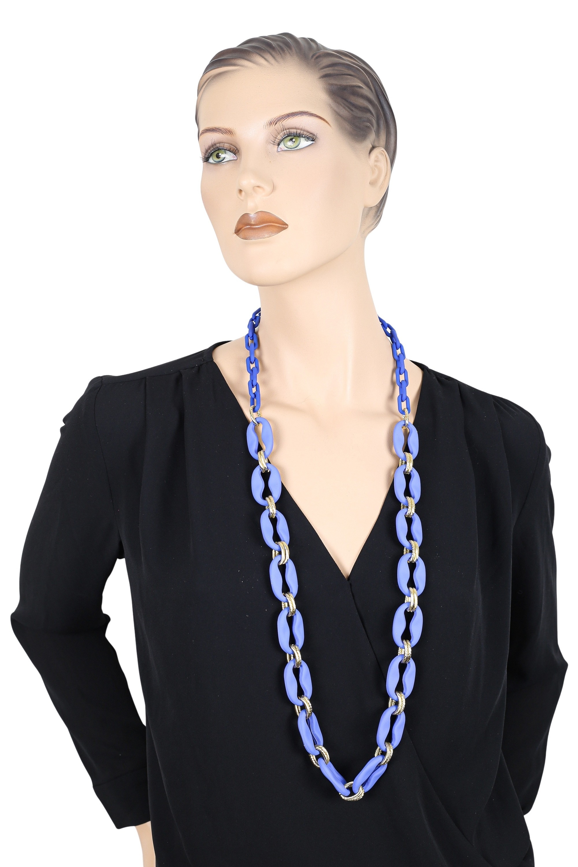 COLLEZIONE ALESSANDRO Lange Kette »Blue Breeze«, sommerliche Gliederkette