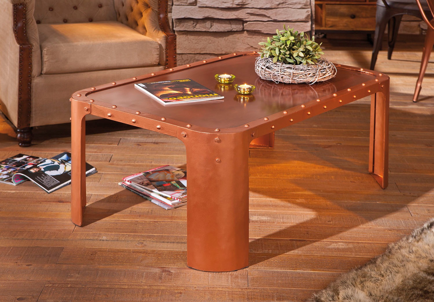 Inter Link Couchtisch »Gormur« im Industrie Design