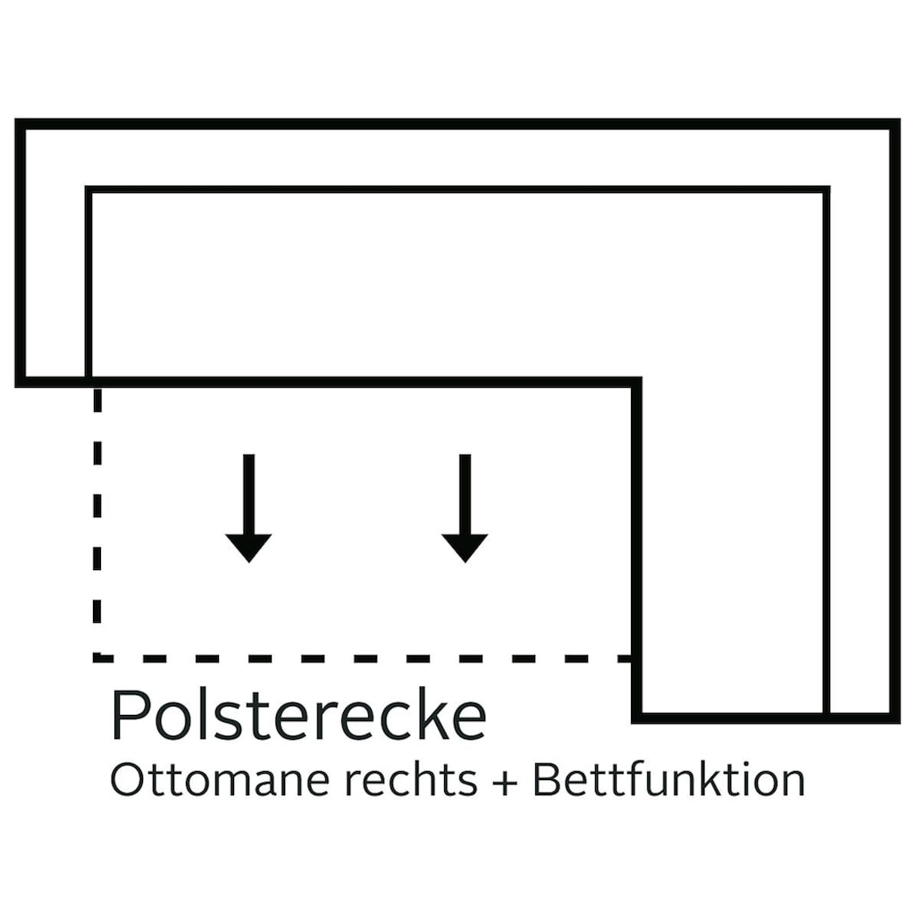 TRENDMANUFAKTUR Ecksofa »Indie, L-Form«