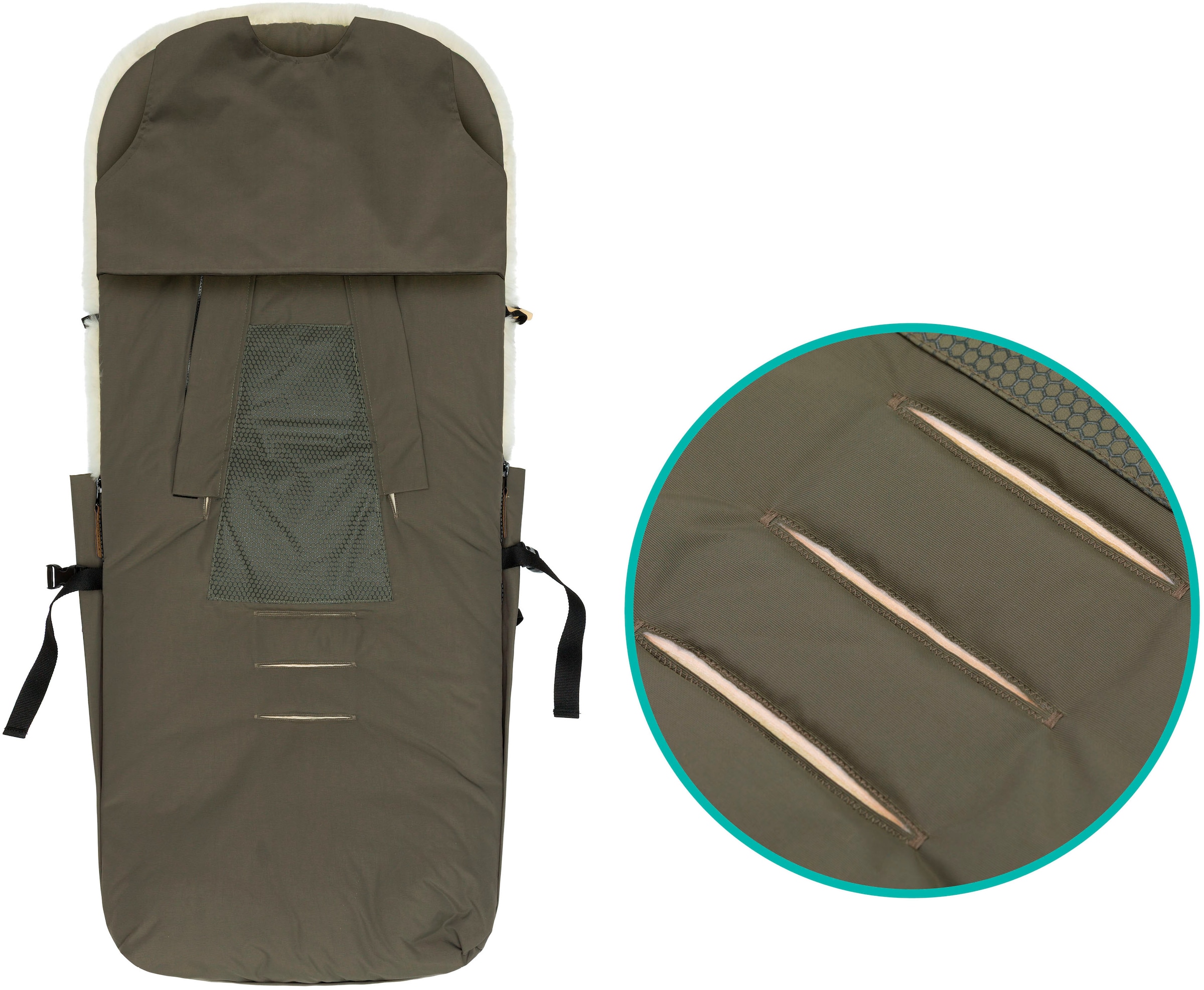 Fillikid Fußsack »Bernina Lammfell, Winterfußsack«