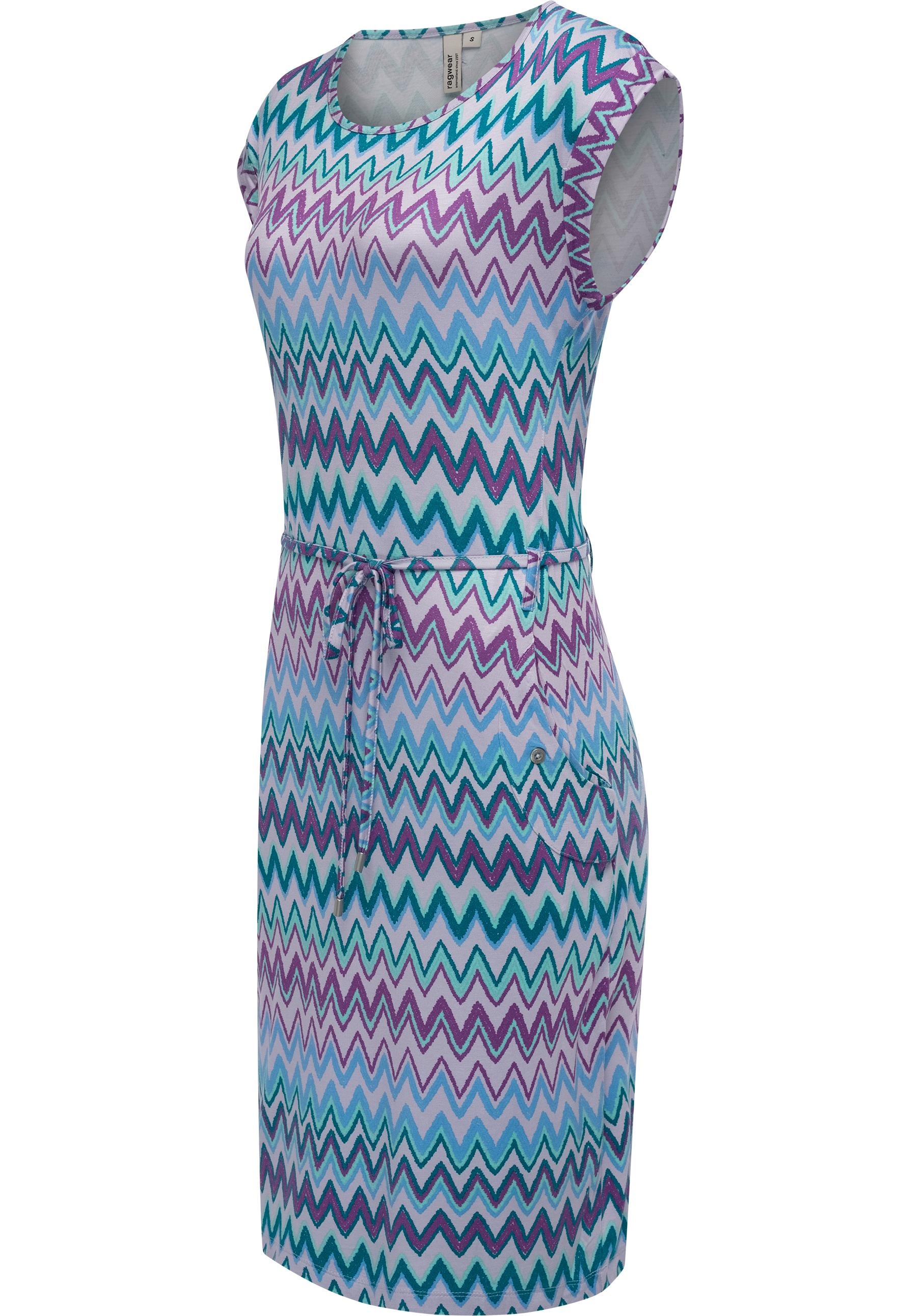 Ragwear Sommerkleid "Taggien Print" Eingrifftaschen Leichtes, bequemes Midi günstig online kaufen