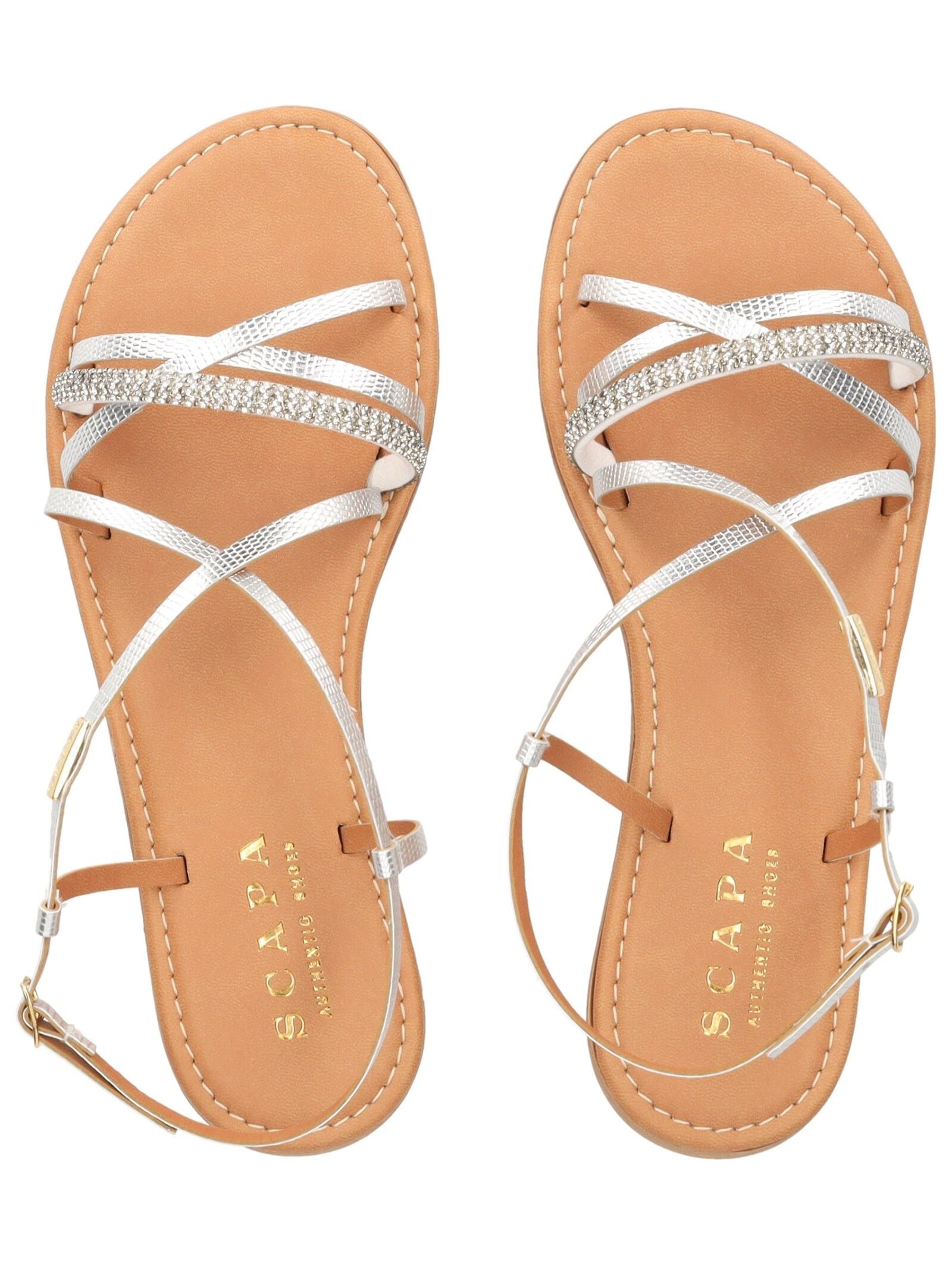 Scapa Riemchensandale »scapa Sandalen Lederimitat«