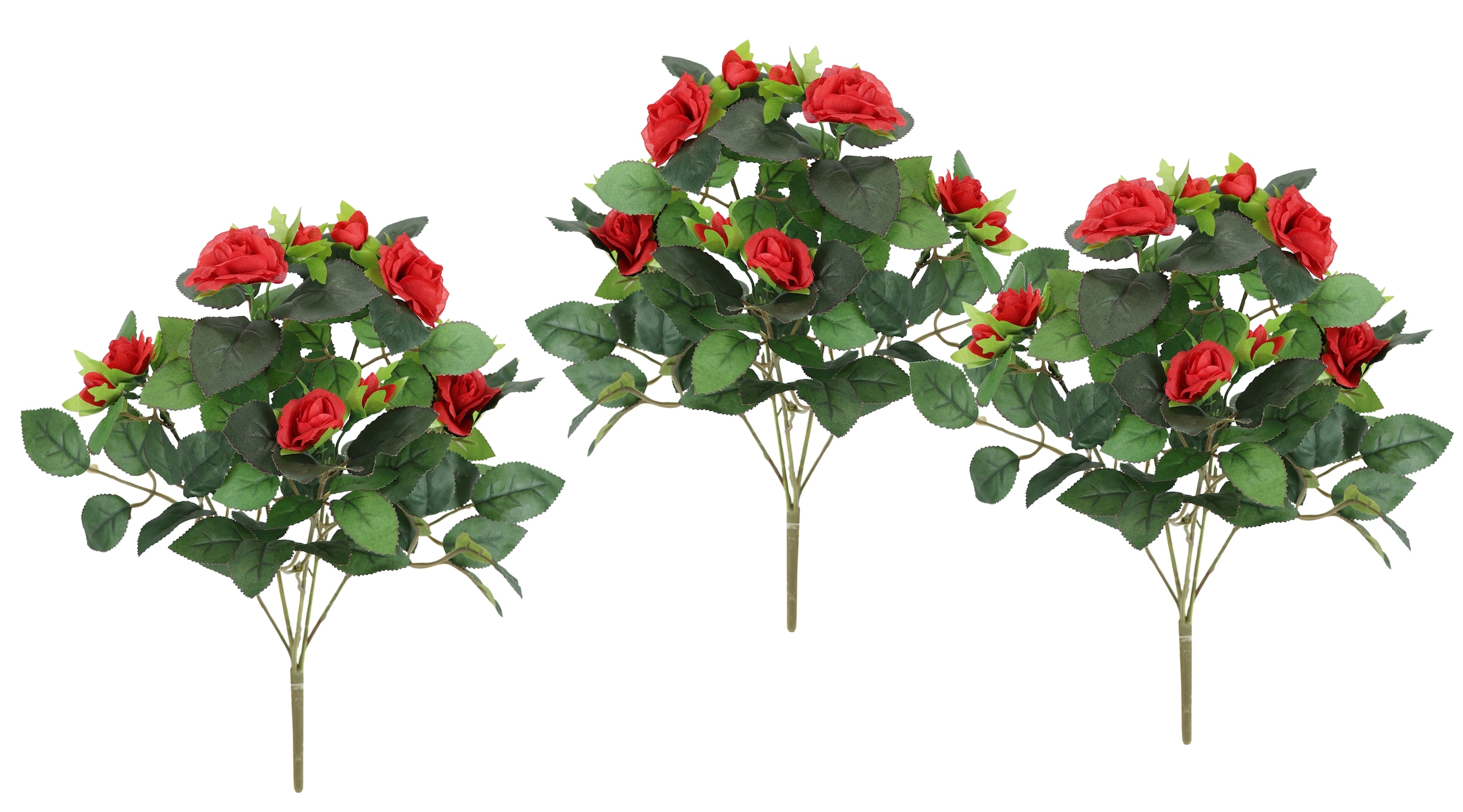 I.GE.A. Kunstblume "Künstlicher Rosenbusch", Kunstrose Blume Strauß Bouquet günstig online kaufen