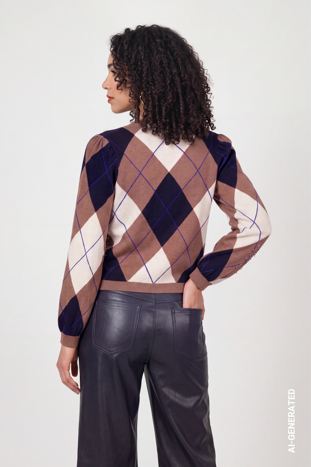 Monari Strickpullover Regular fit mit Rautenmuster