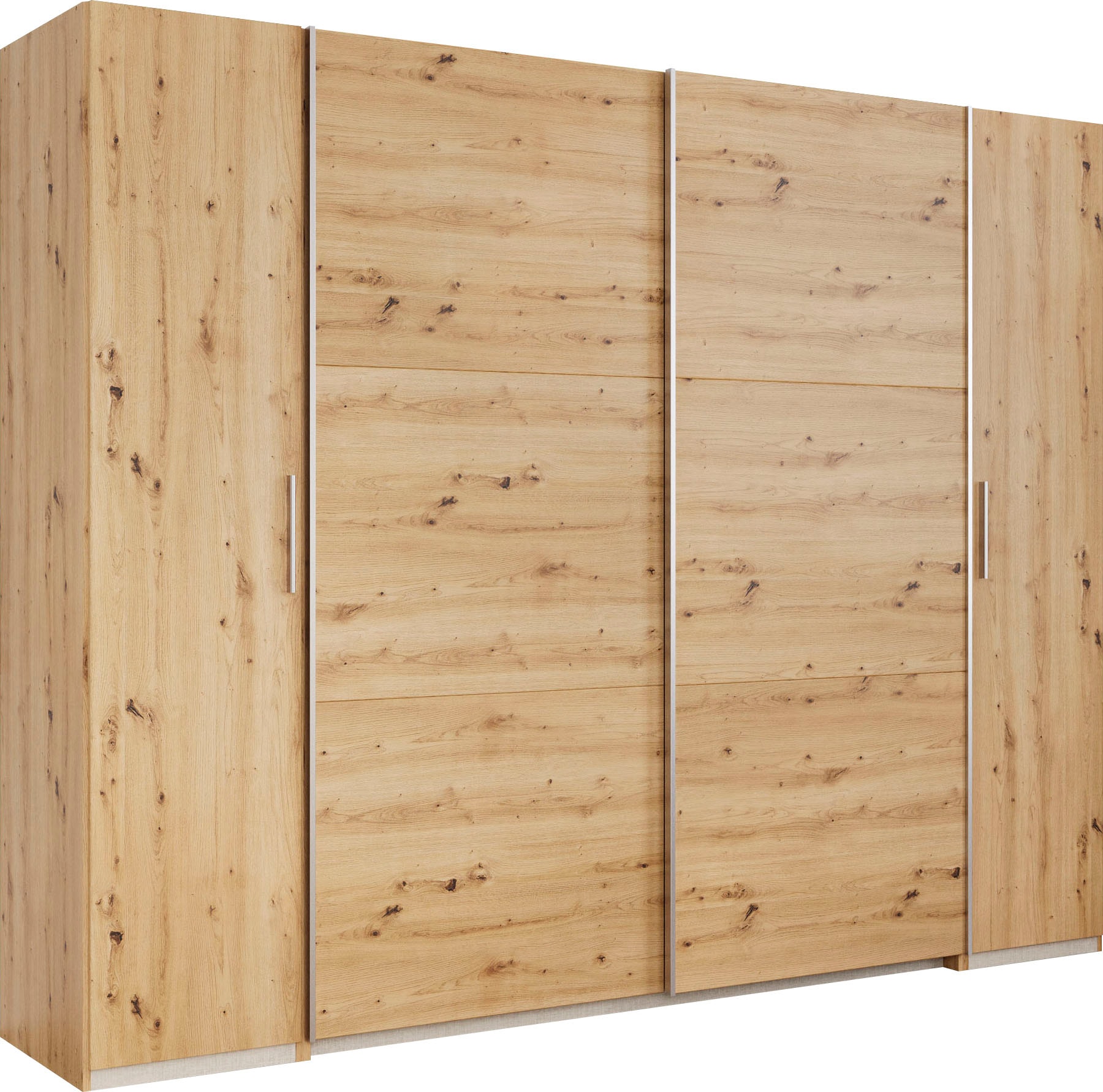 rauch Schwebetürenschrank "Kleiderschrank Drehtürenschrank Schrank Garderobe KRONACH" in 3 Ausstattungen BASIC/CLASSIC/PREMIUM, Breiten 225/268/311/354 cm, mit Dreh- und Schwebetüren und vielen Einlegeböden MADE IN GERMANY