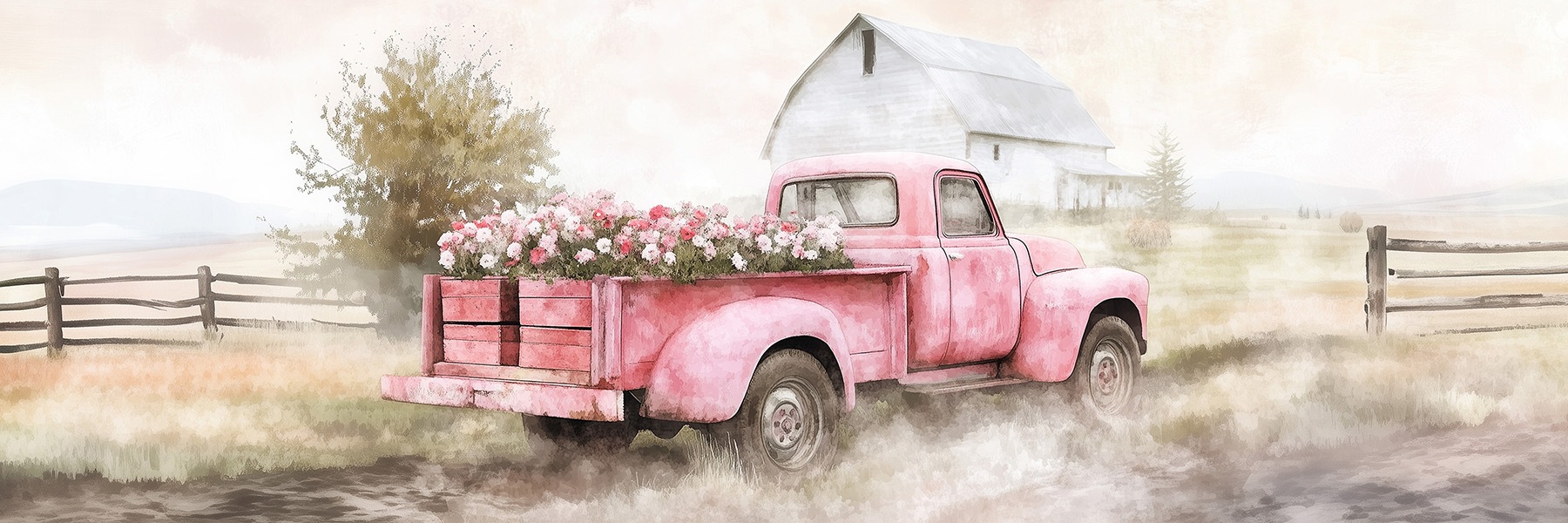 Bönninghoff Ölgemälde "handarbeit BLUMEN 40x120 cm – Wandbild Kunst Deko modern" Felder Landschaften 1 Stk. tlg. handgefertigt, jedes Bild ein Unikat