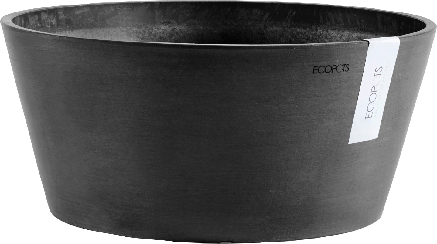 ECOPOTS Blumentopf "FRANKFURT Dark Grey", BxTxH: 30,5x30,5x15 cm