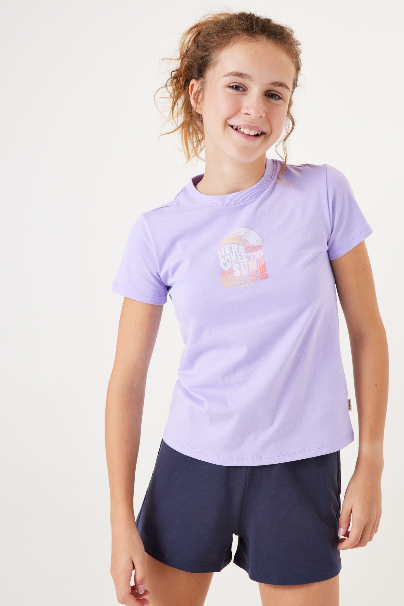 T-Shirt, for GIRLS, mit Wording Print