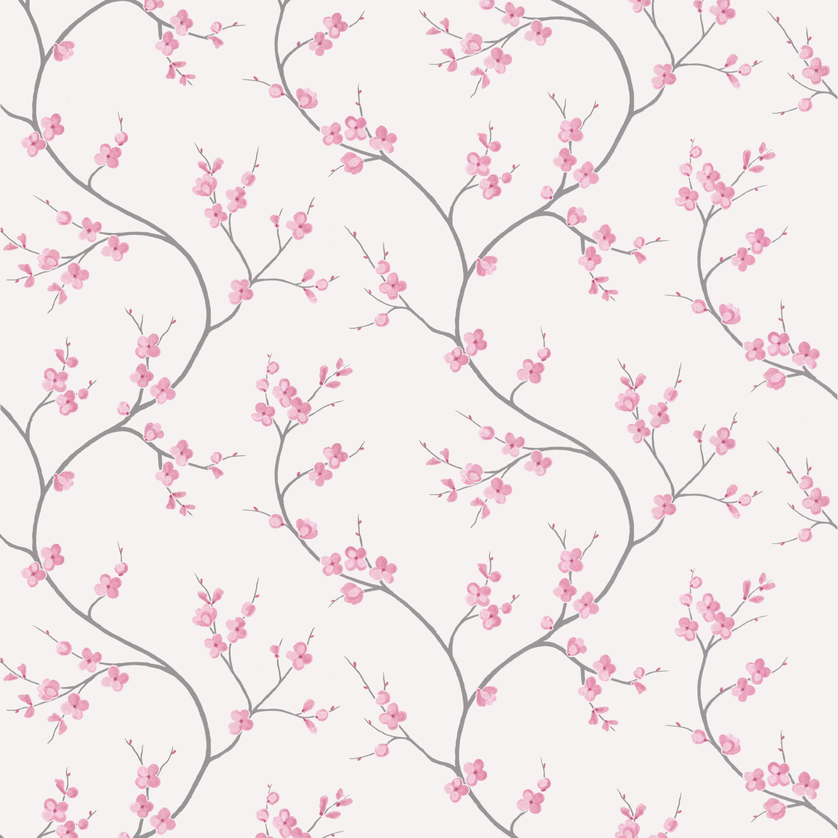 Superfresco Easy Vliestapete "Bailey - Blumen" glatt Rosa/Weiß - 10m x 52cm