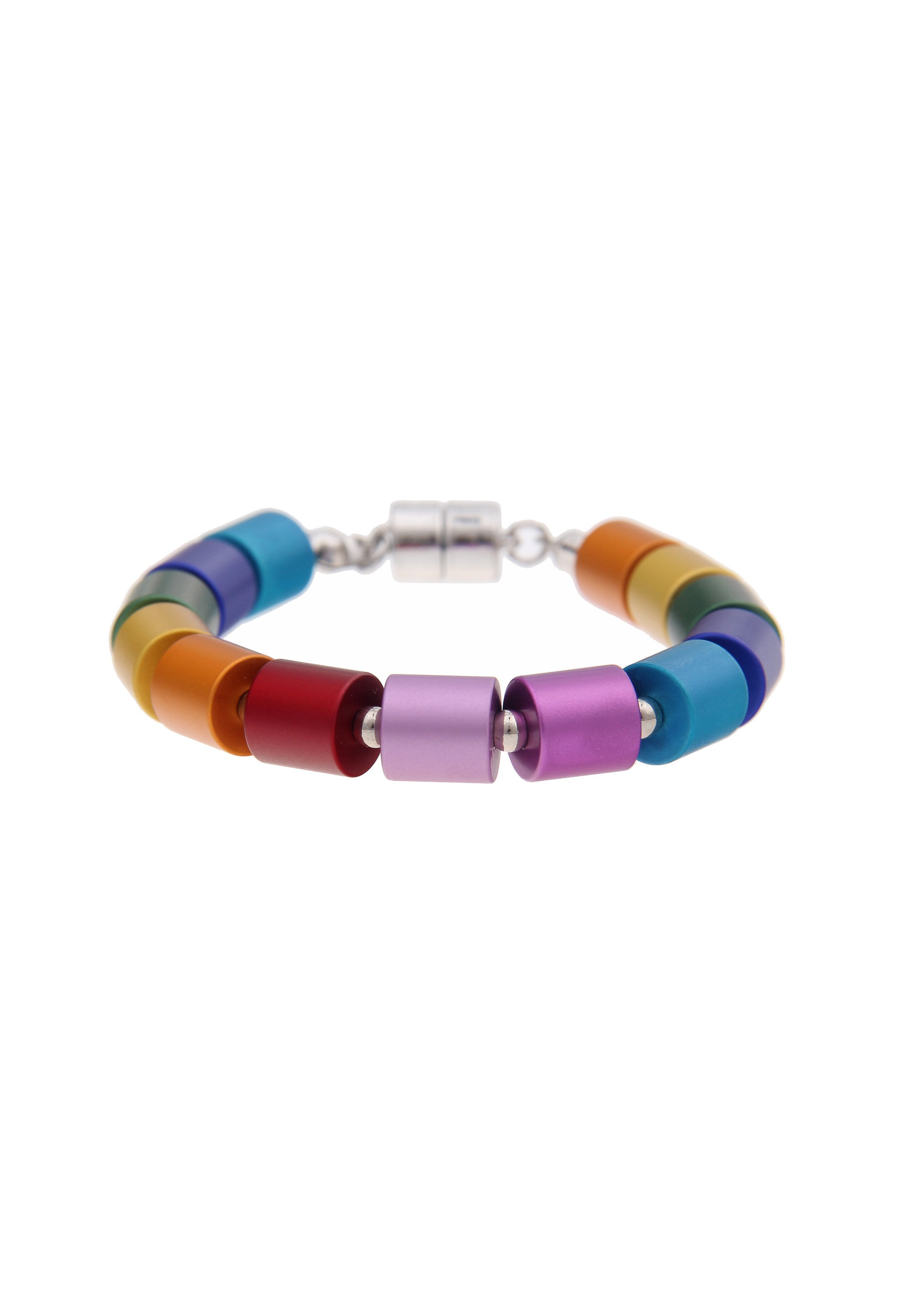 XIAOQENAN Handgefertigtes Armband - Farbige Natursteine & Edelstahl Verschluss