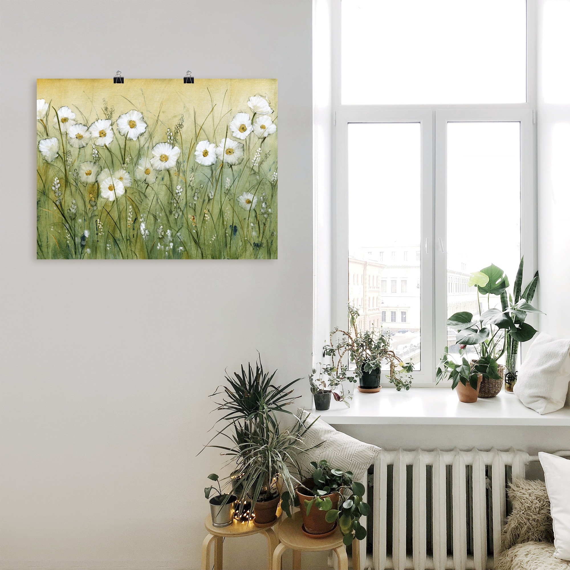 Artland Wandbild »Gänseblümchenfrühling II«, Blumen, (1 St.), als Alubild, Outdoorbild, Leinwandbild, Poster, Wandaufkleber