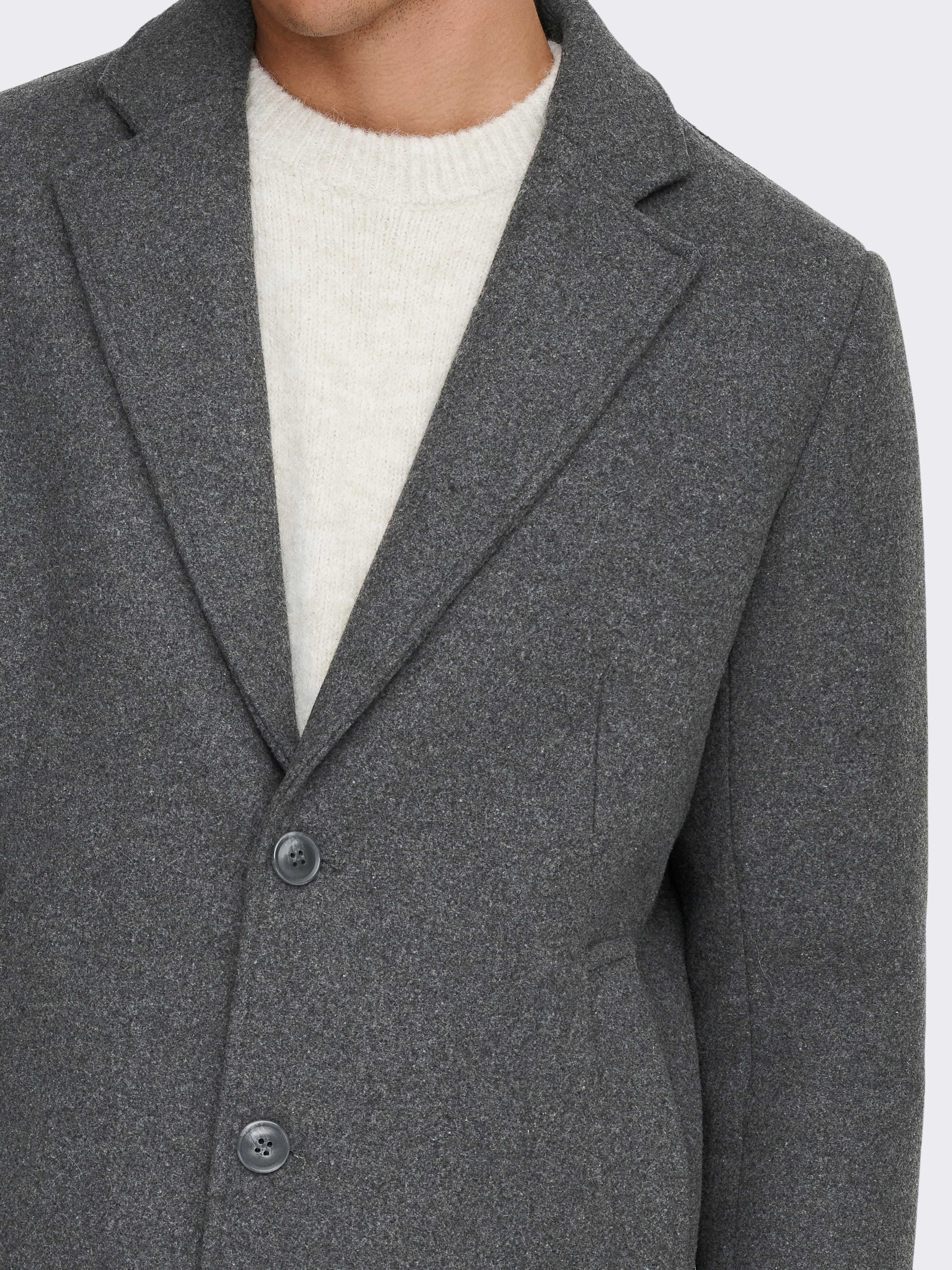Thumbnail - ONLY & SONS Langmantel "ONSMATTHEW WOOL COAT OTW NOOS" mit Wolle