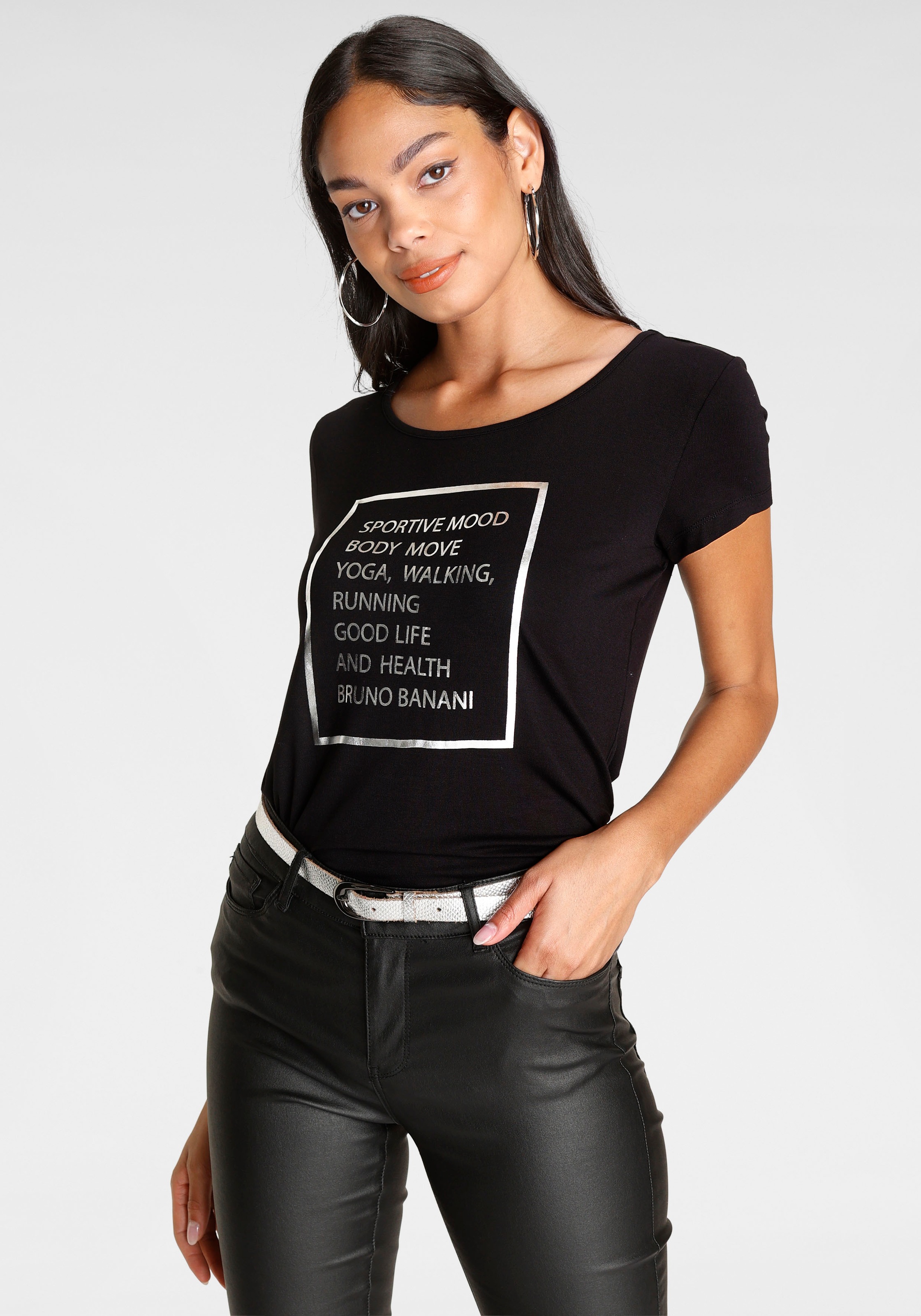 Bruno Banani T-Shirt, mit Wording in Foil-Print  NEUE  KOLLEKTION kaufen