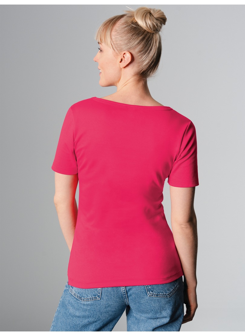 Thumbnail - Trigema T-Shirt "TRIGEMA V-Shirt aus Baumwolle/Elastan" 1 Stk.