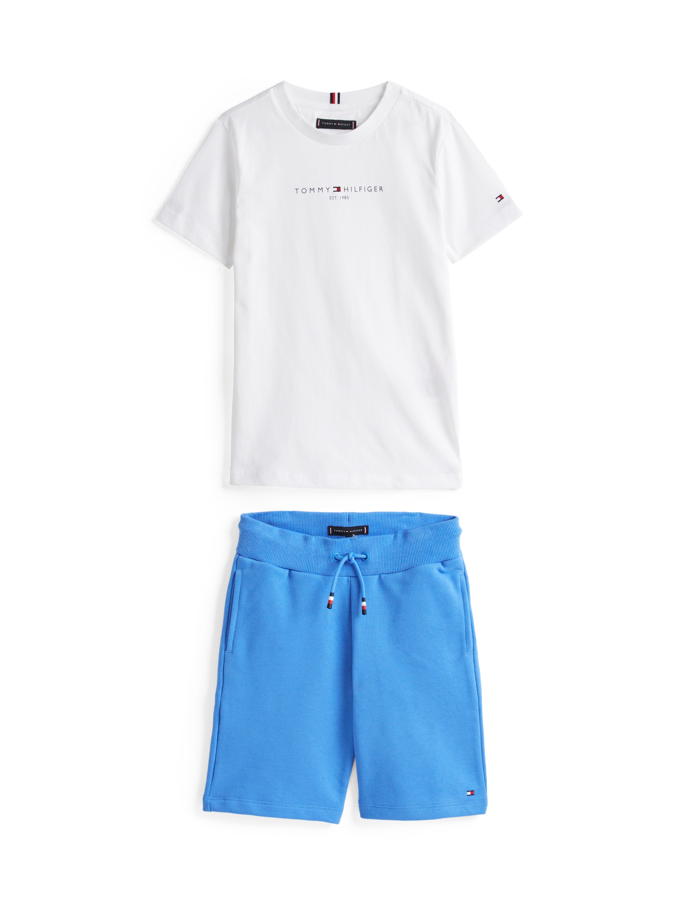 T-Shirt & Shorts, mit Logoschriftzug