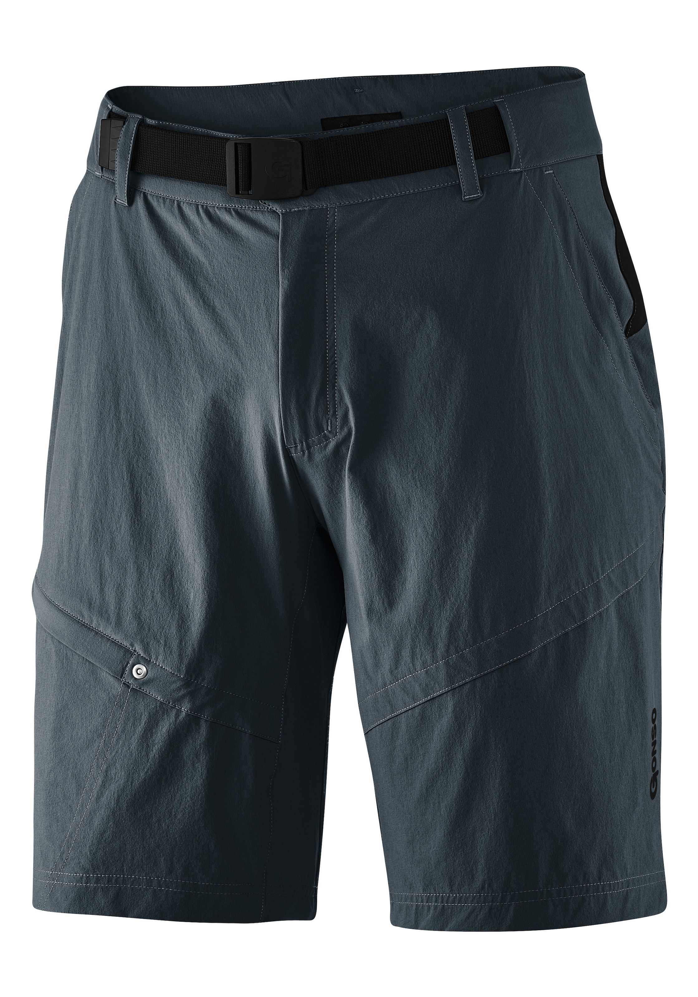 Gonso Fahrradhose »Arico Basic«, kurze Herren Radhose mit Sitzpolster, wasserabweisend, inkl. Gürtel